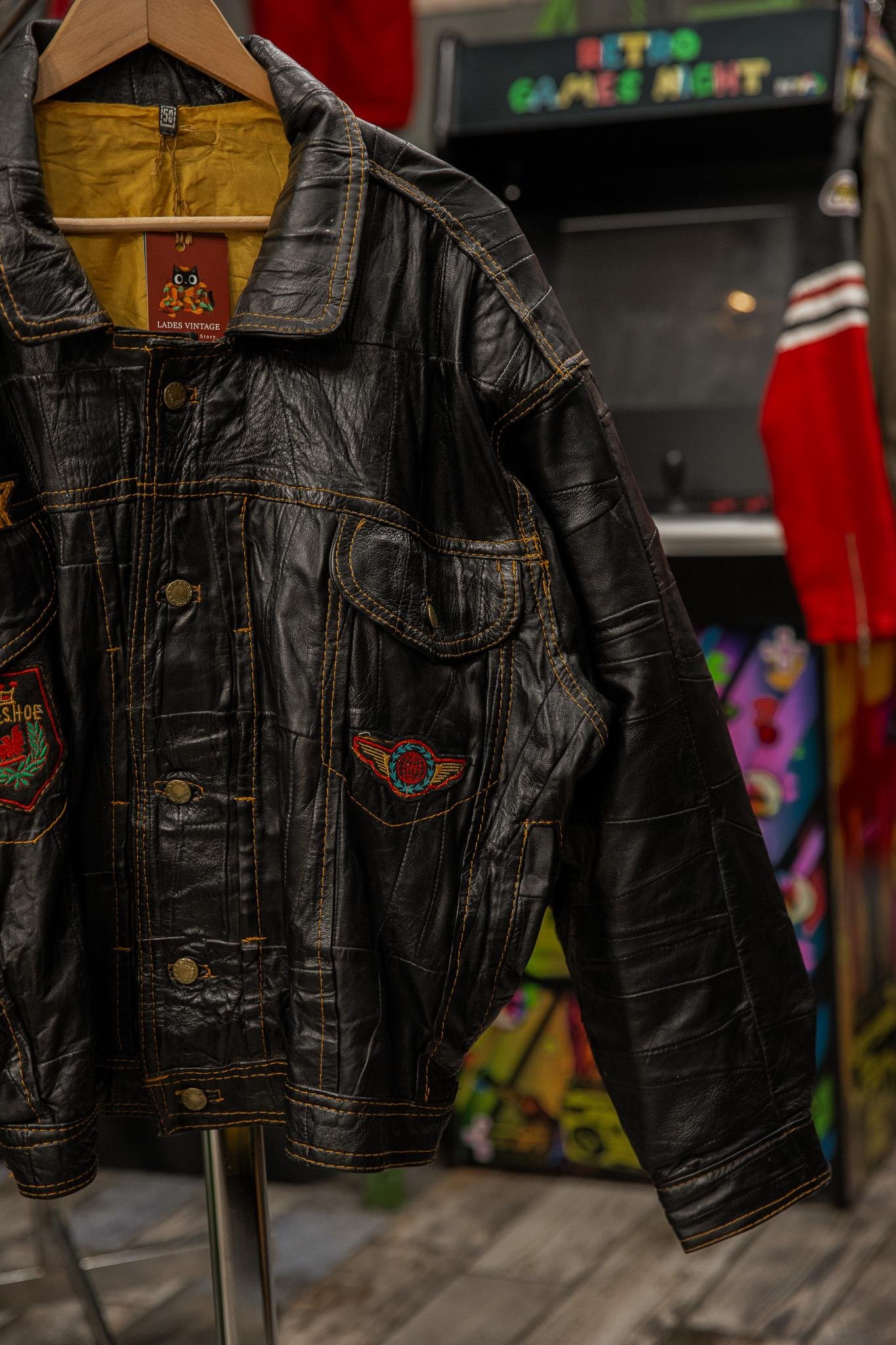 Tasarım Biker Model Unisex Deri Ceket