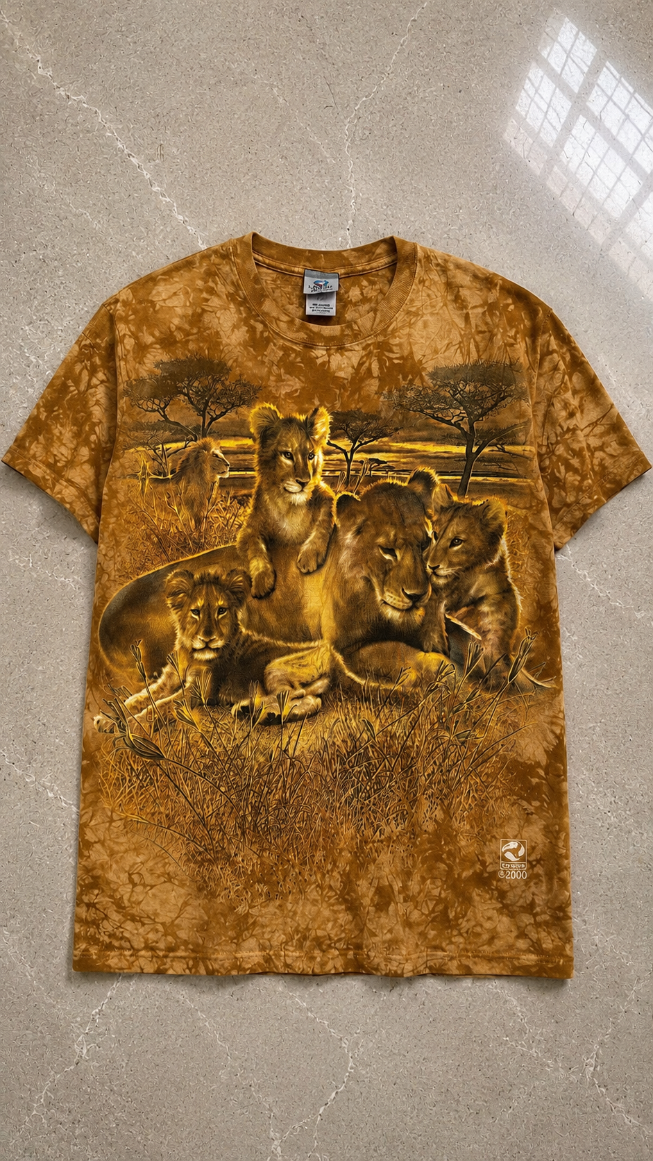 Tie-Dye Grafik Baskılı Tişört