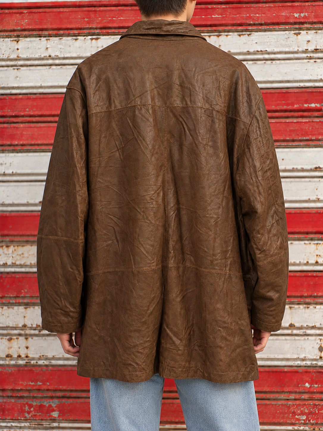 TRAPPER Original Brown Blazer Deri Ceket