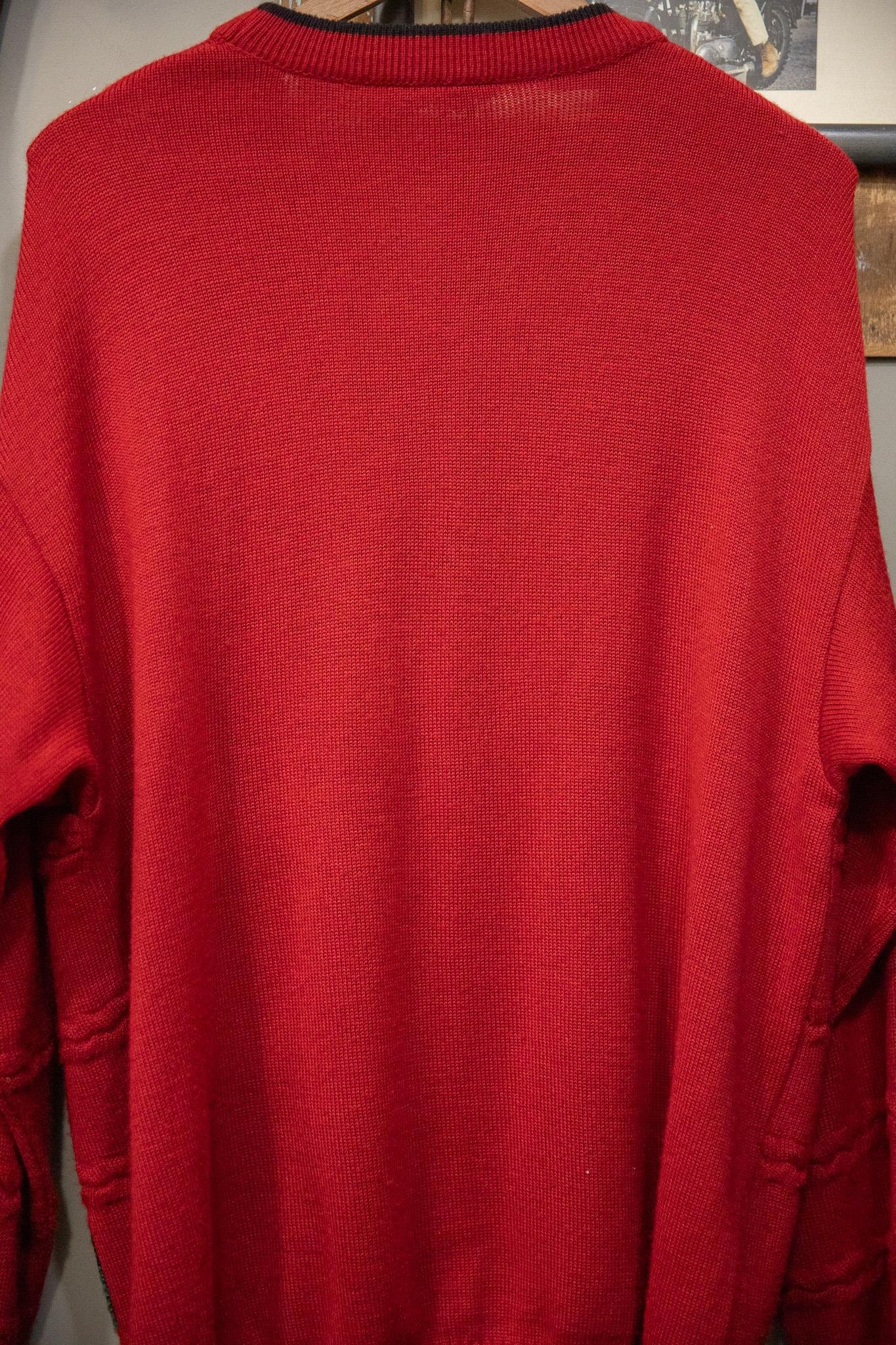Tribal Red Pulse Sweater - Kazak