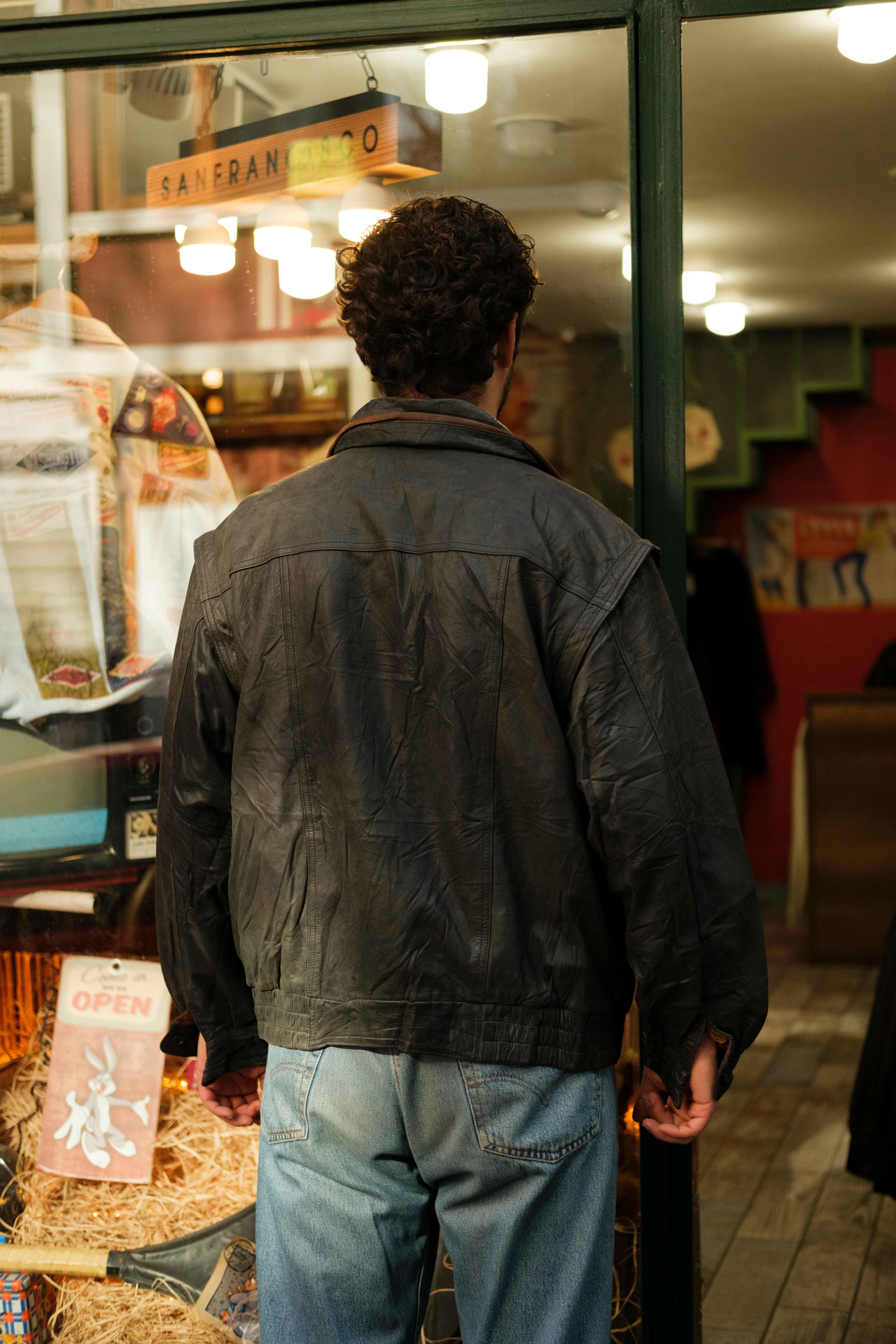 UNİSEX MODEL BOMBER DERİ CEKET