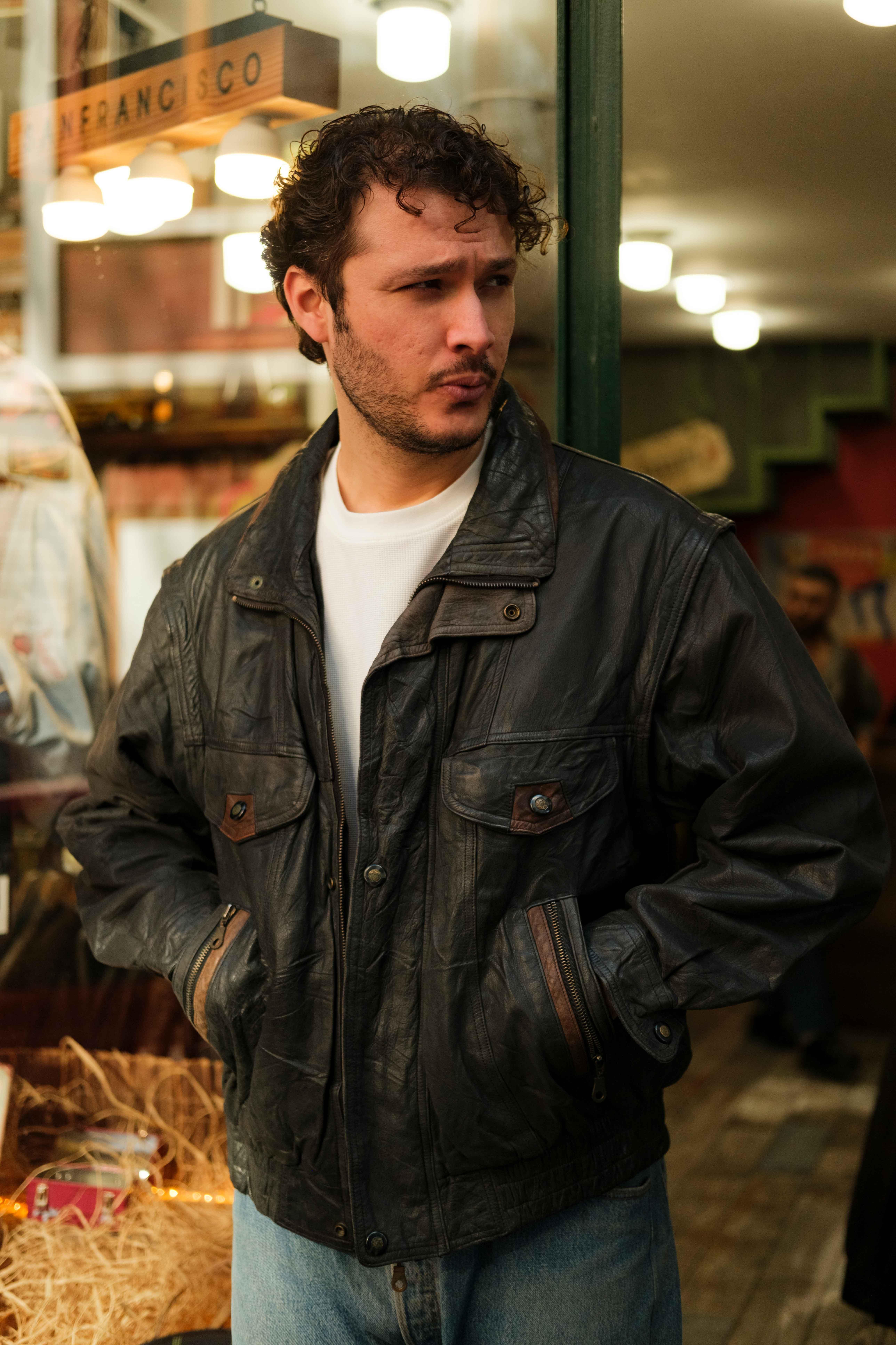 UNİSEX MODEL BOMBER DERİ CEKET