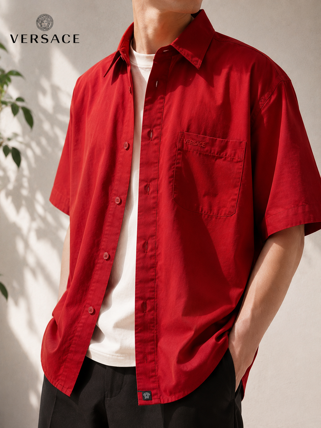VERSACE Original Red Gömlek