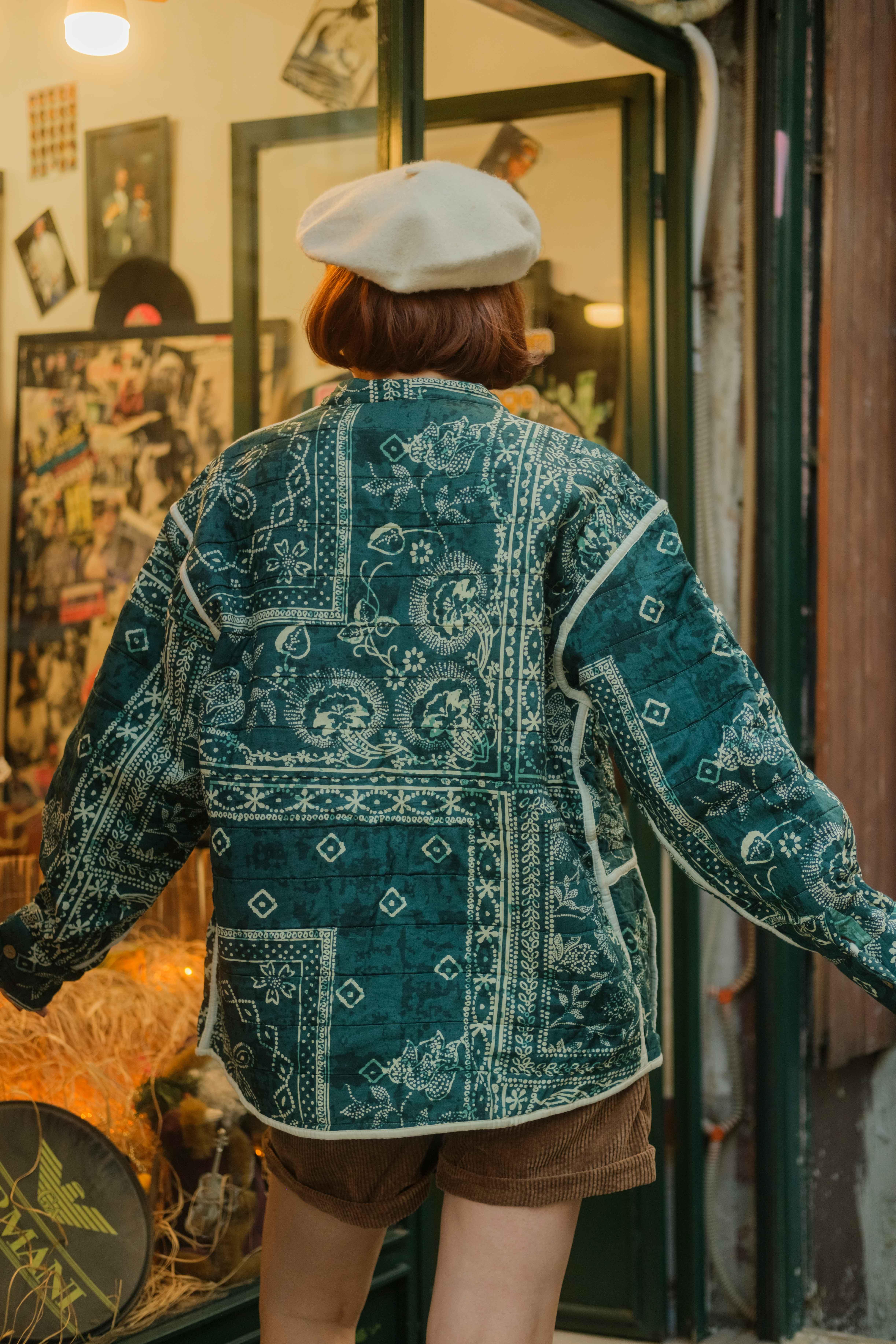 Vintage Etnik Çift Taraflı Unisex Ceket