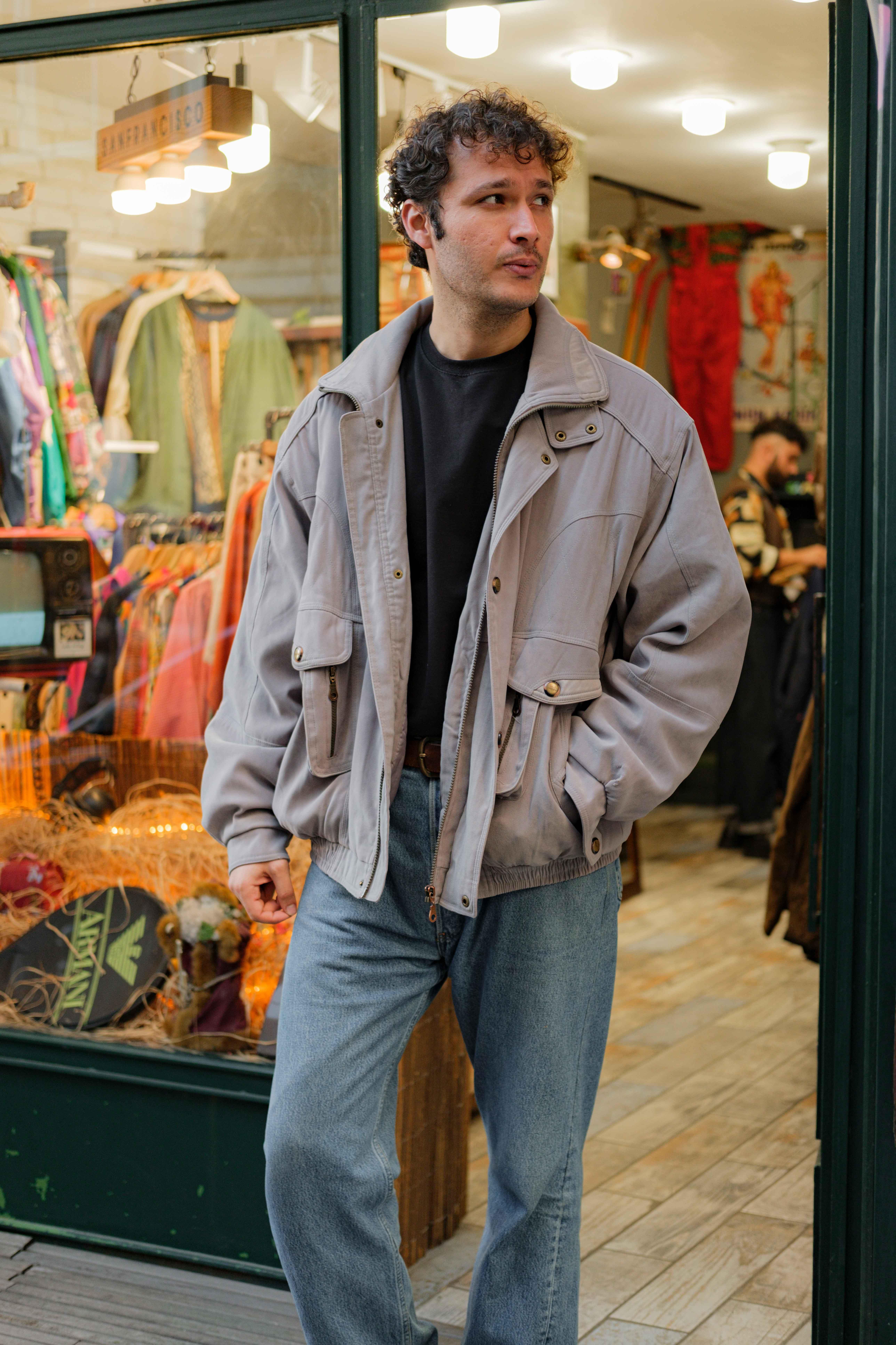 Vintage HAPPYTEX Bomber Unisex Mont