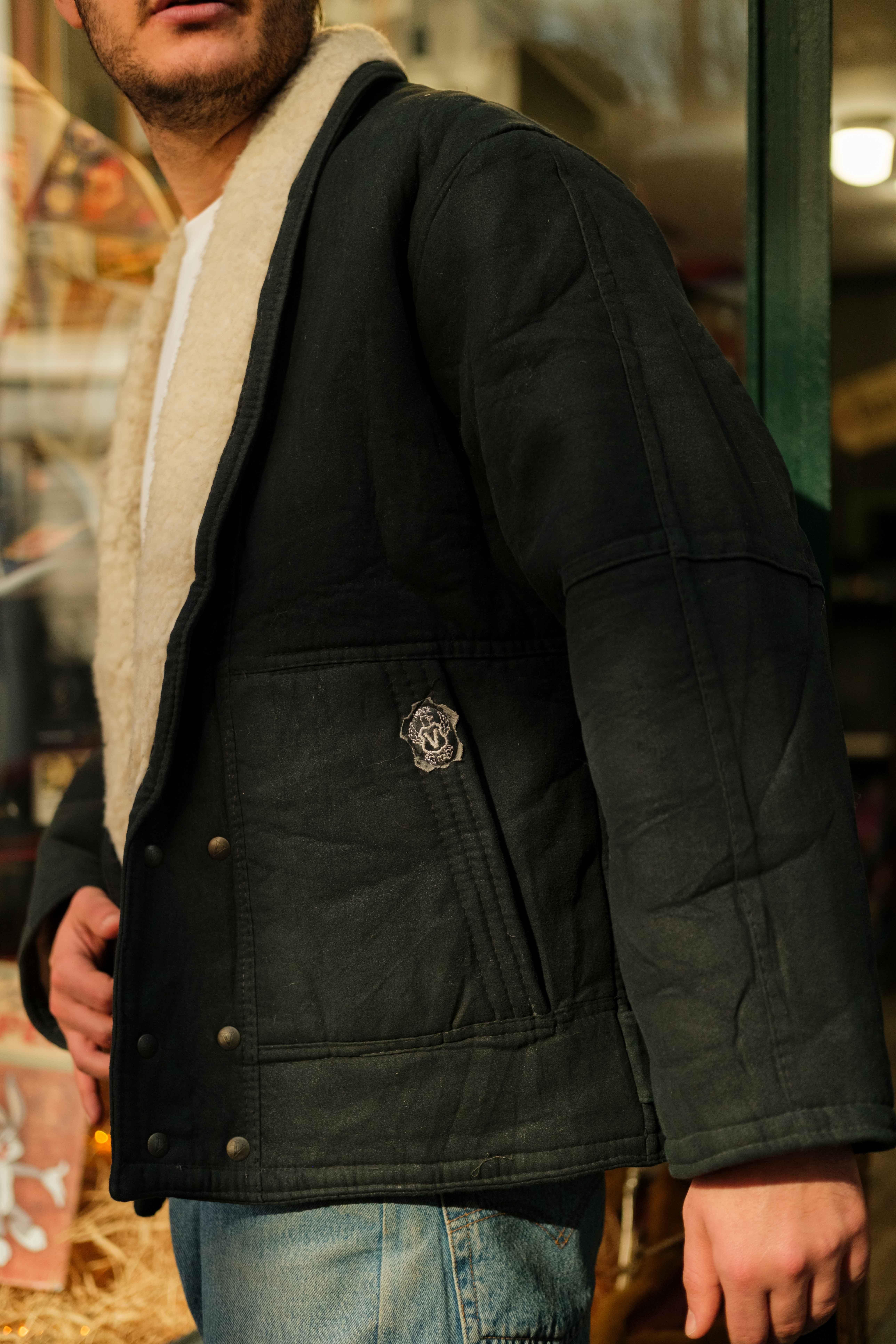 Vintage İçi Kürklü Unisex Mont