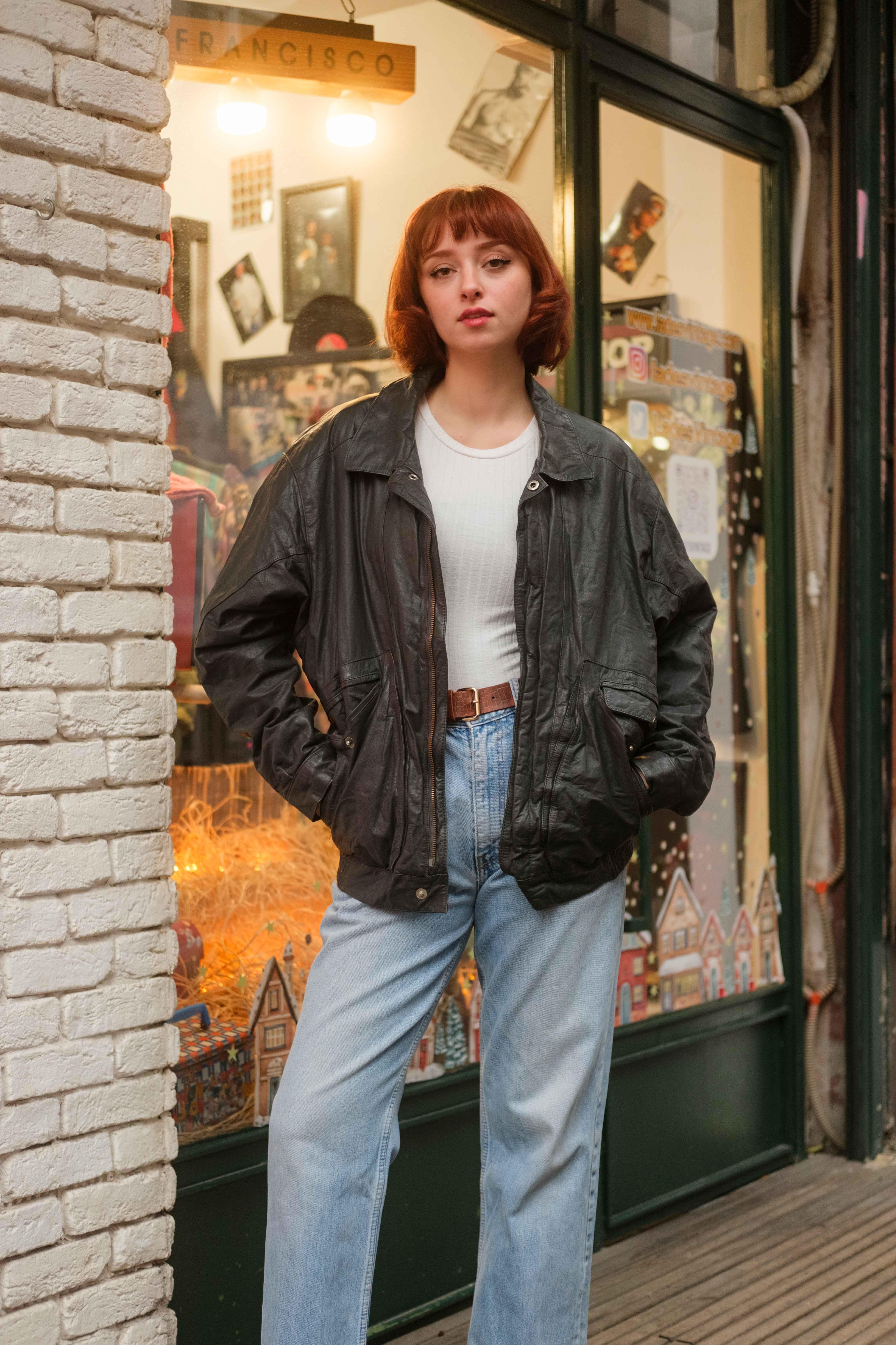 VİNTAGE UNİSEX BOMBER CEKET