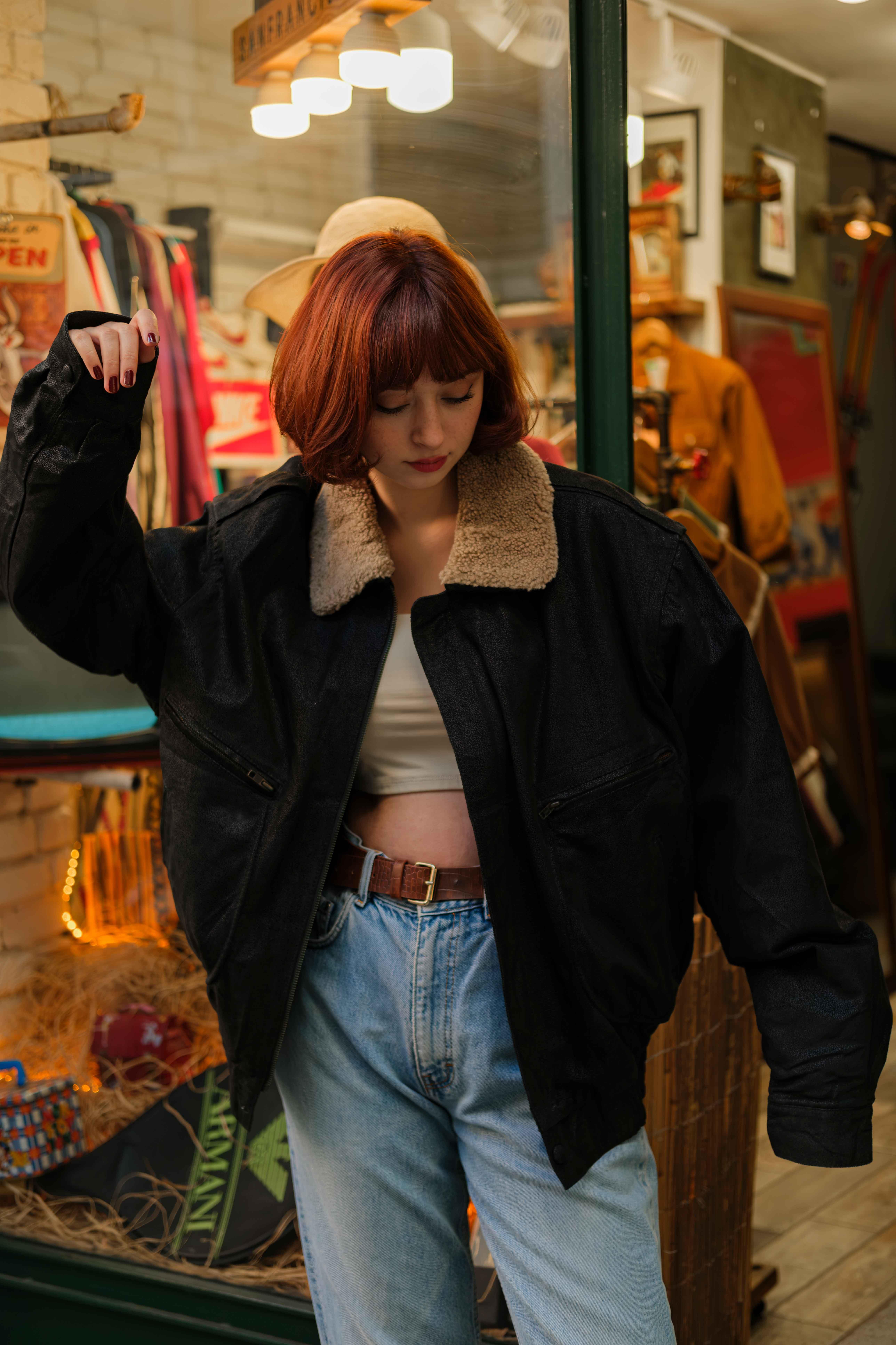 VİNTAGE UNİSEX BOMBER CEKET