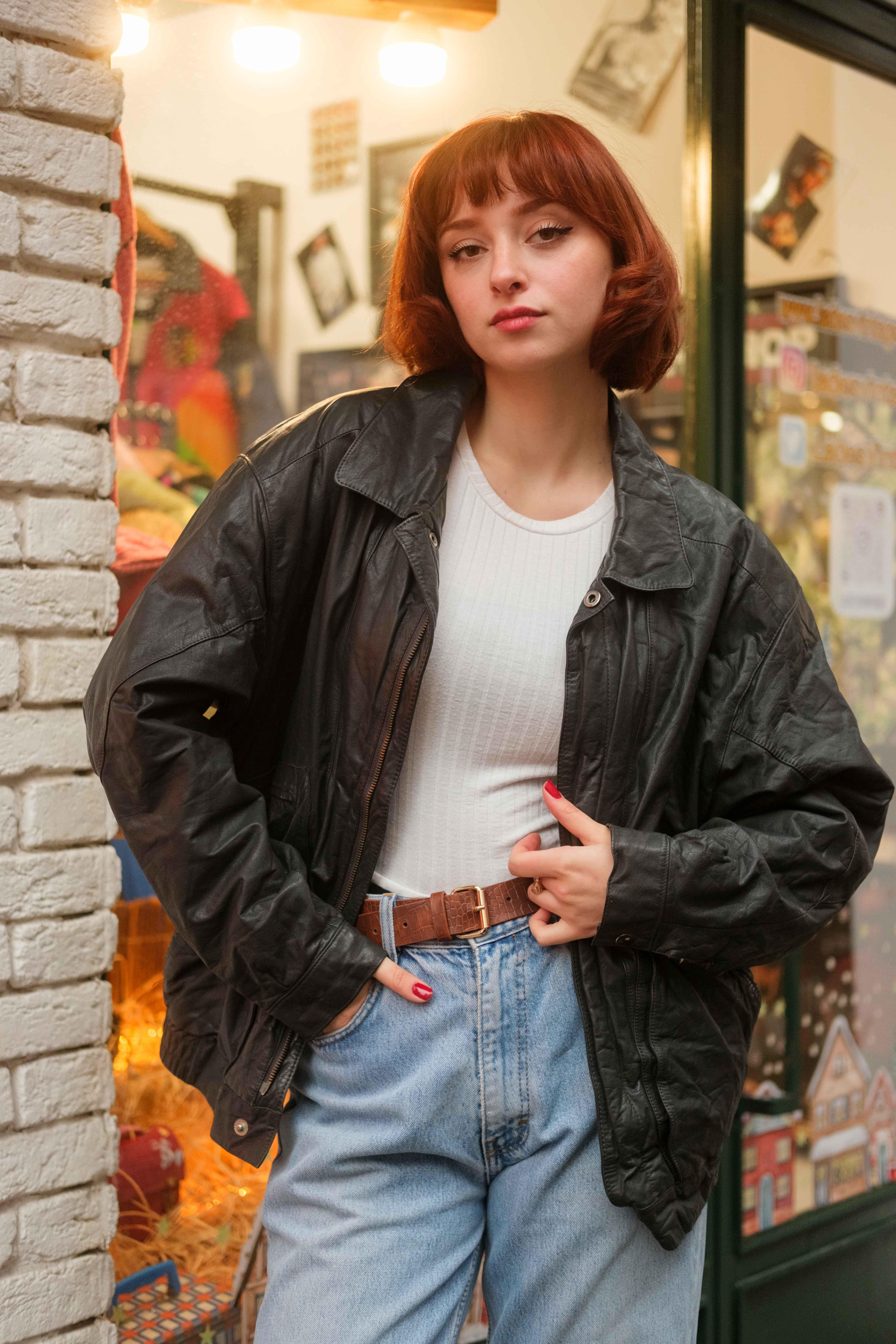 VİNTAGE UNİSEX BOMBER CEKET