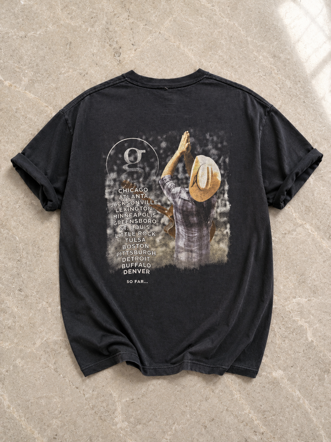 Western Cowboy Grunge Tişört