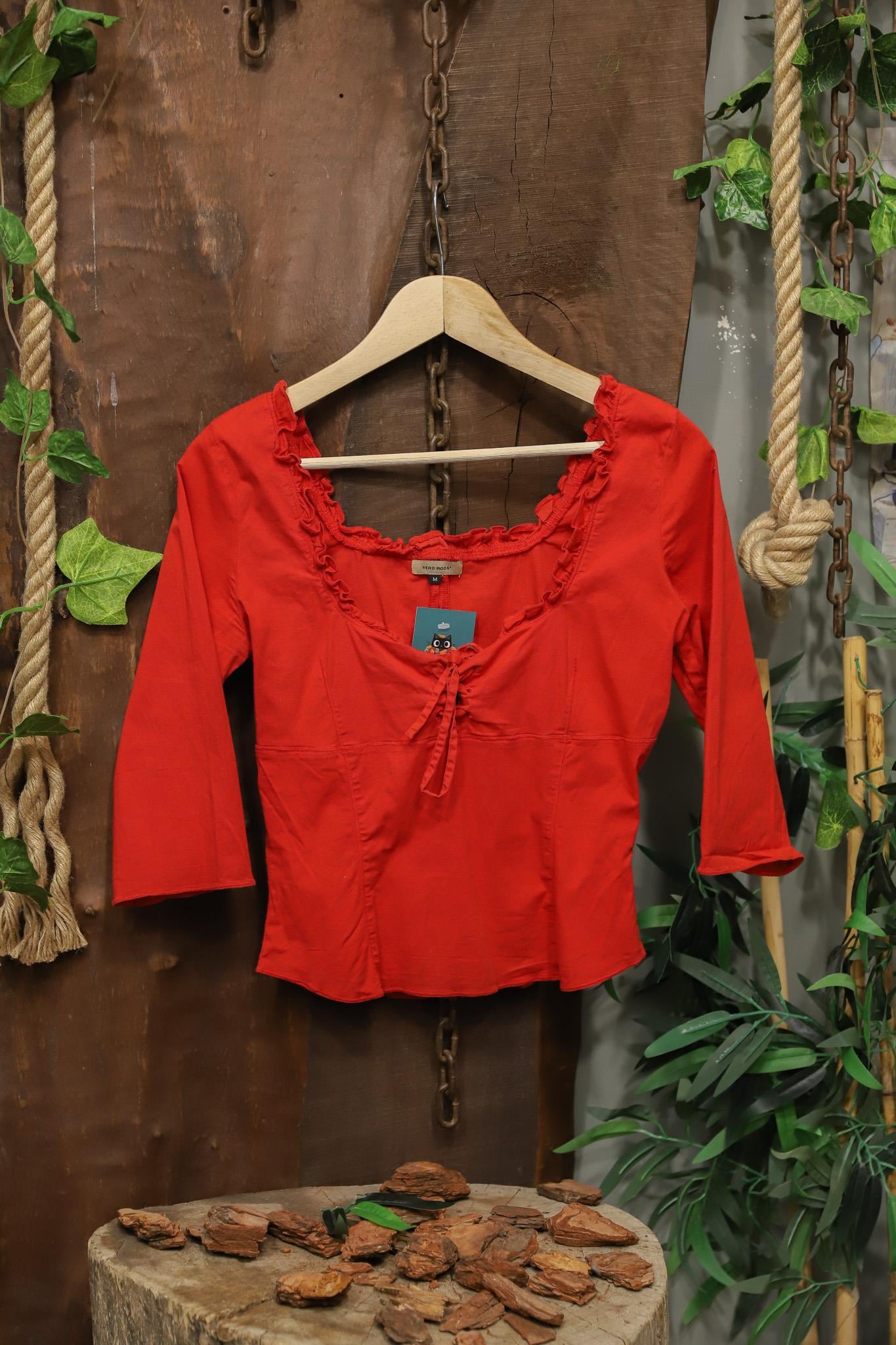 Y2J Red Romantic Bluz 