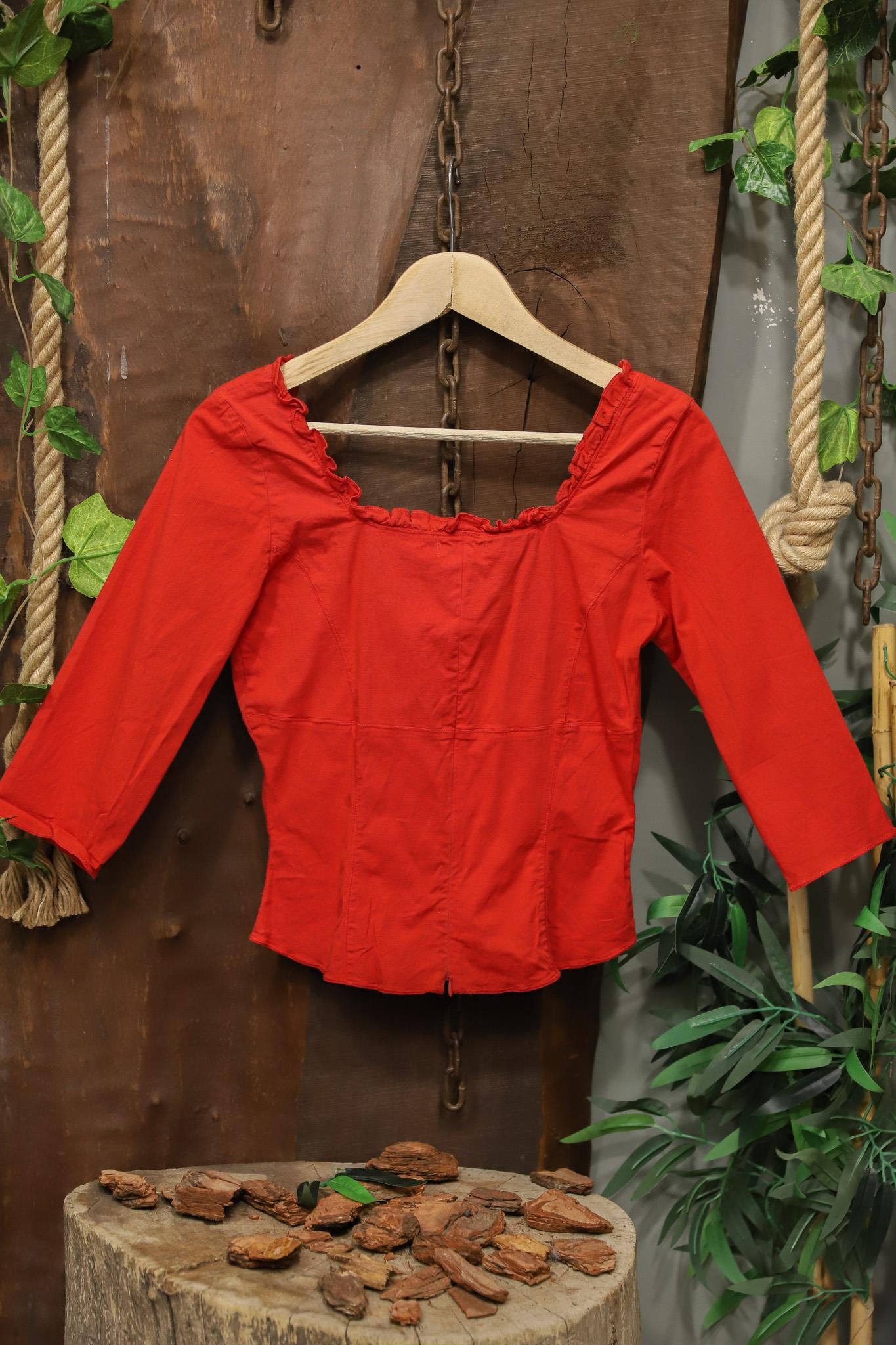 Y2J Red Romantic Bluz 