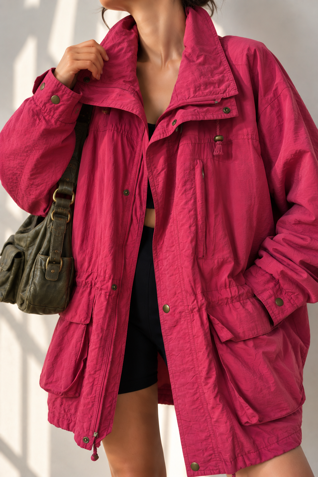 Y2K Barbiecore Outdoor Mont/Ceket