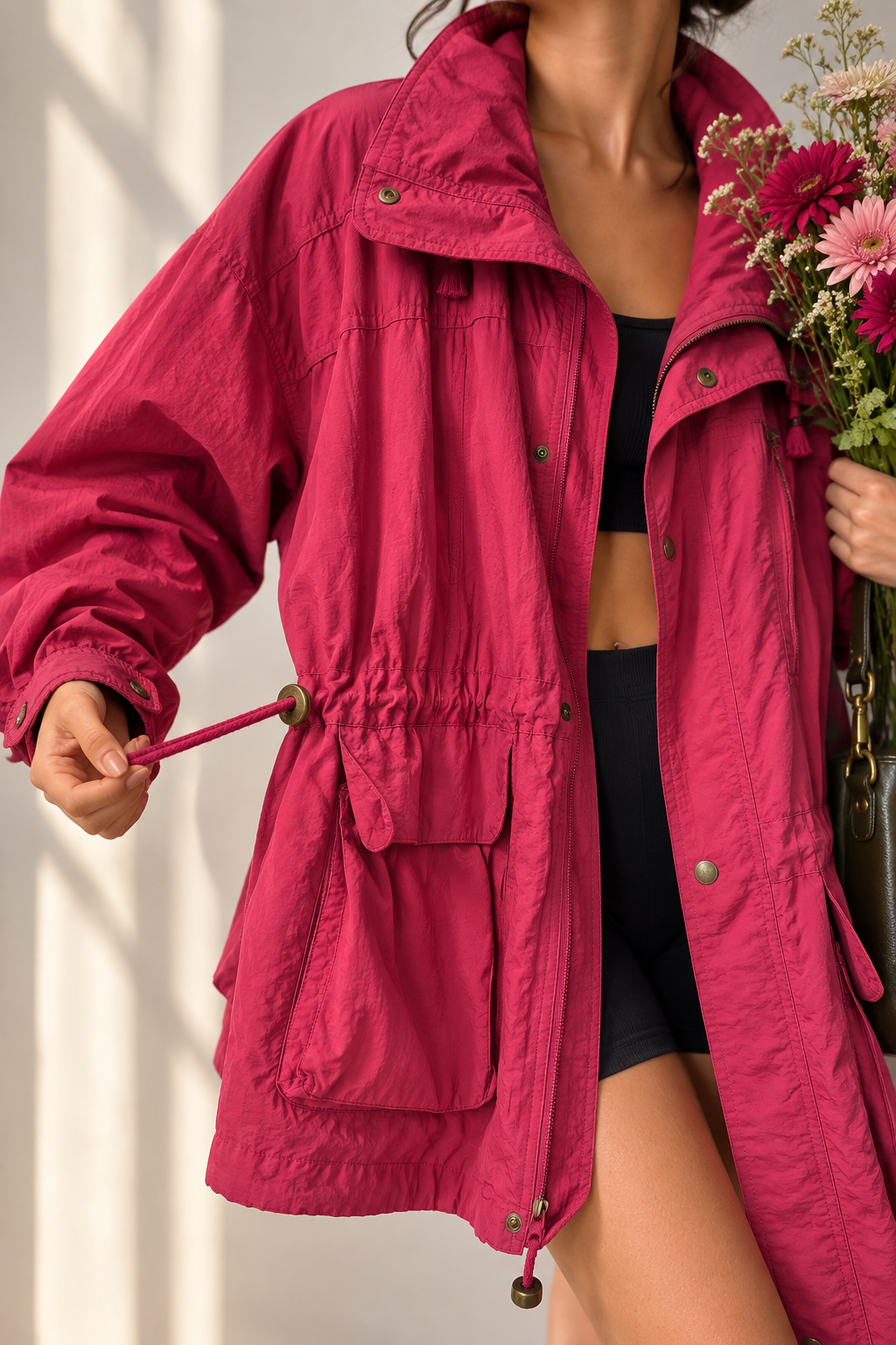 Y2K Barbiecore Outdoor Mont/Ceket