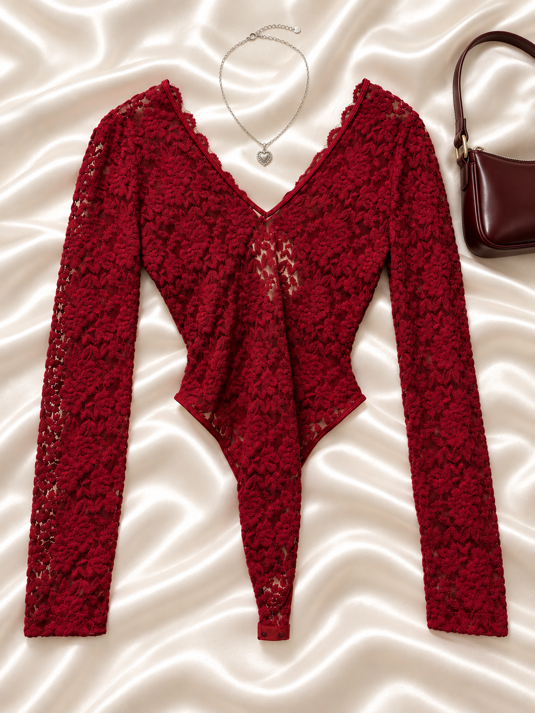 Y2K Dantelli&Büzgülü Bodysuit