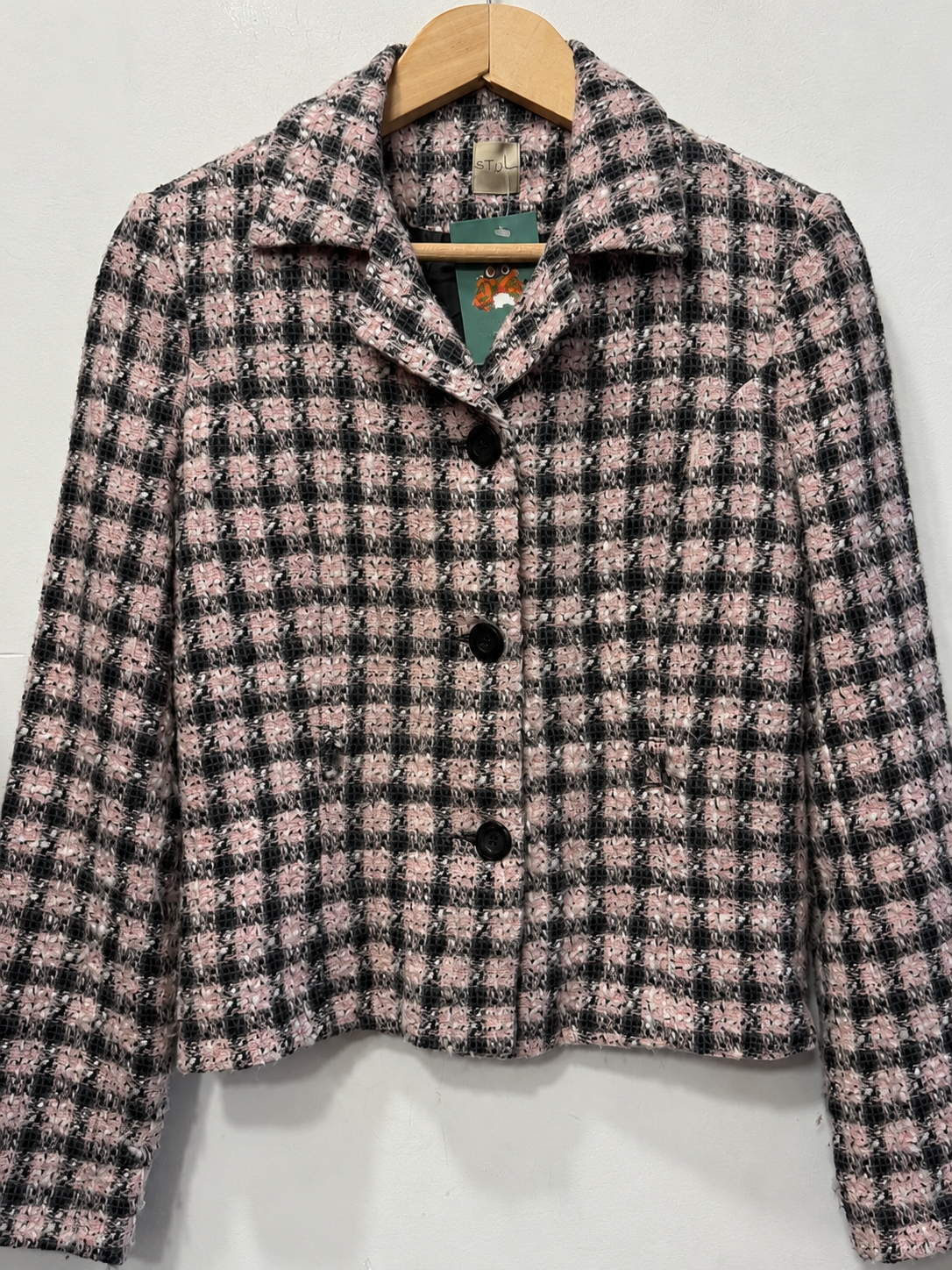 Y2K Ekoseli Tweed Ceket