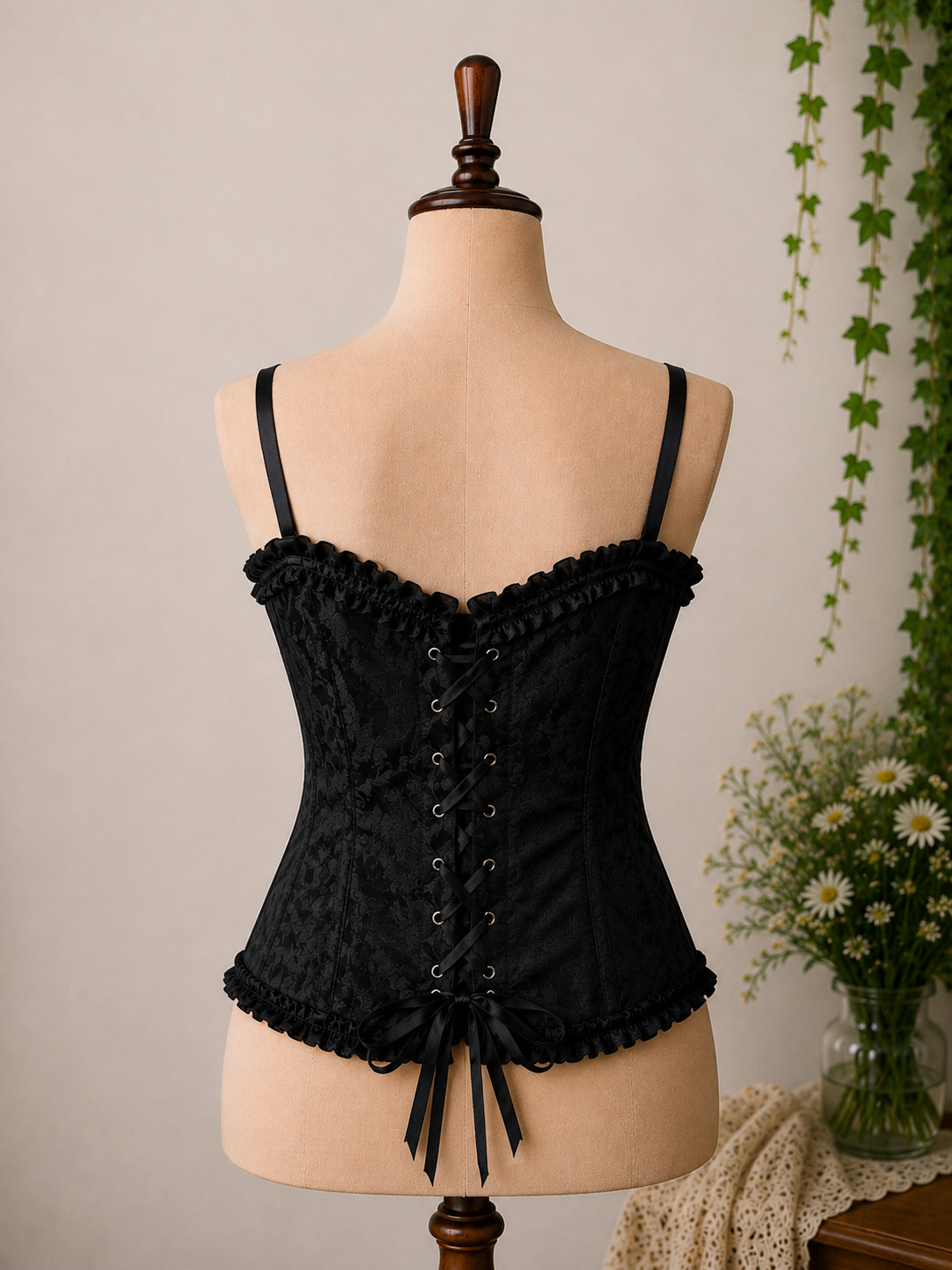 Y2K Gothic Romantik Korse