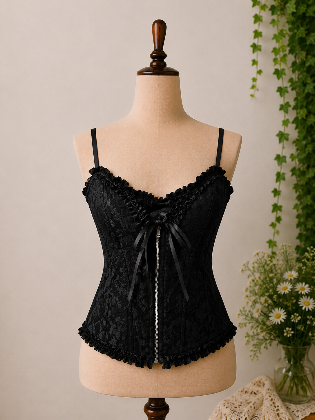 Y2K Gothic Romantik Korse