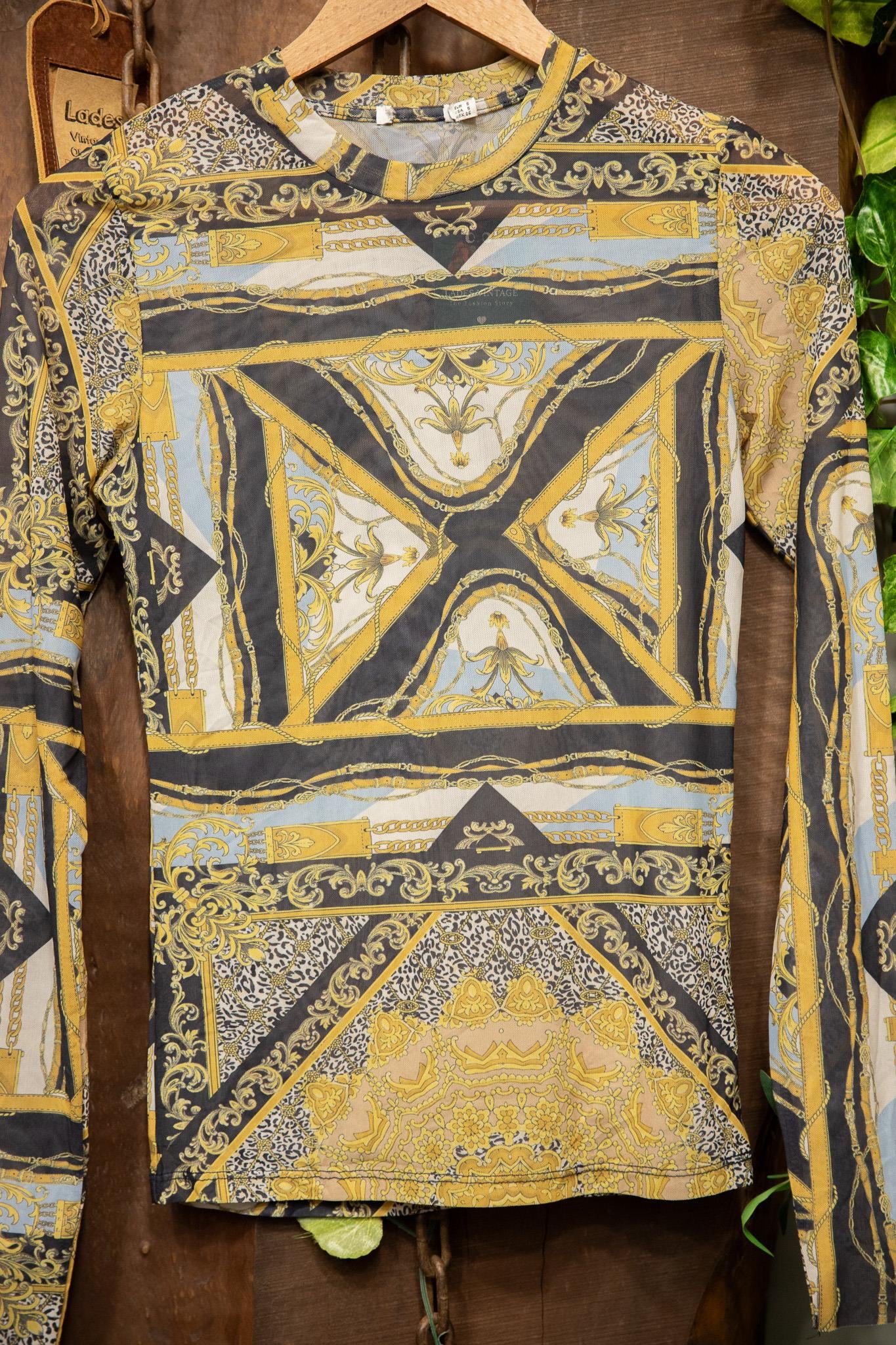 Y2K Leopard Transparan Top