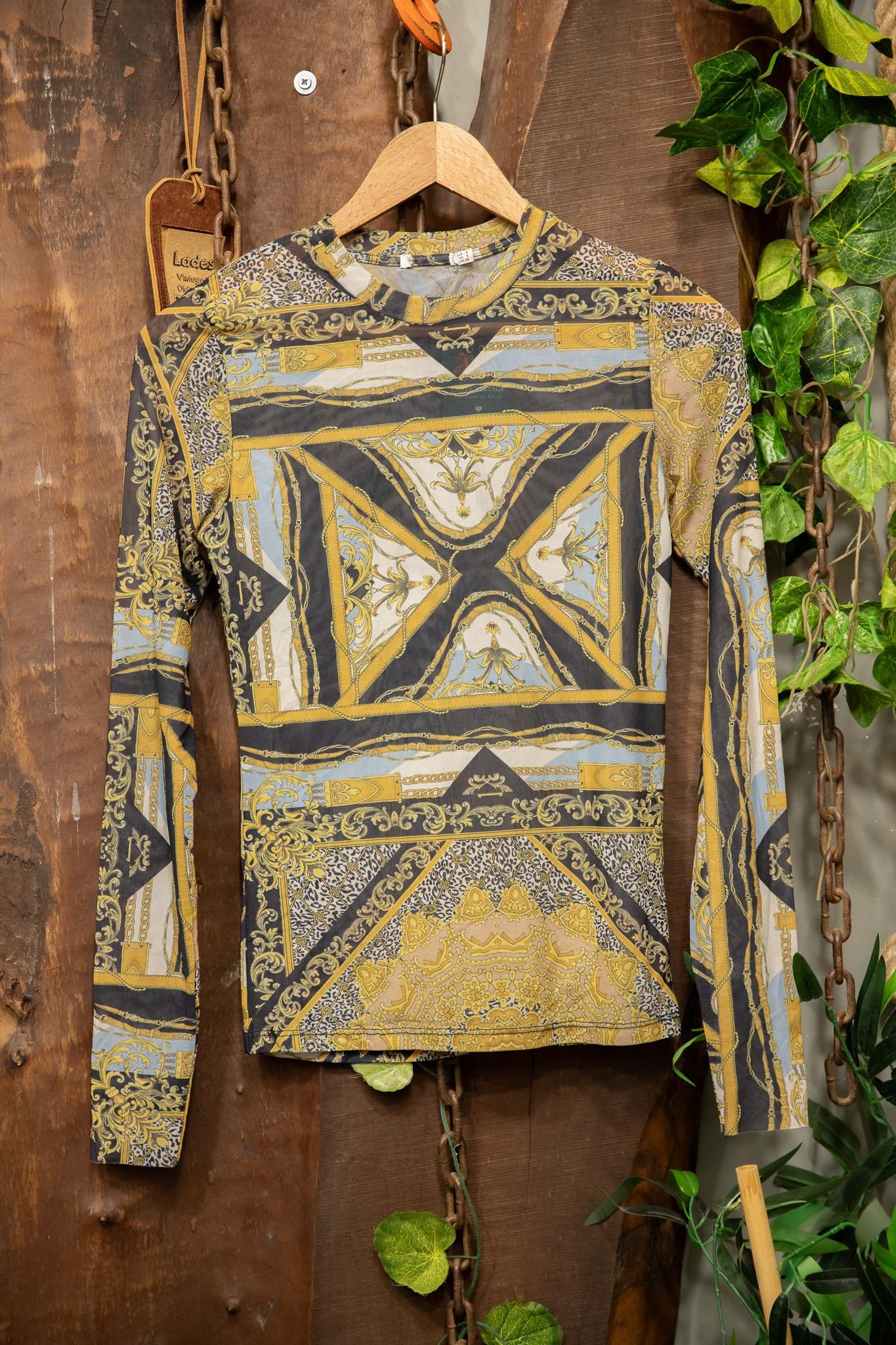 Y2K Leopard Transparan Top