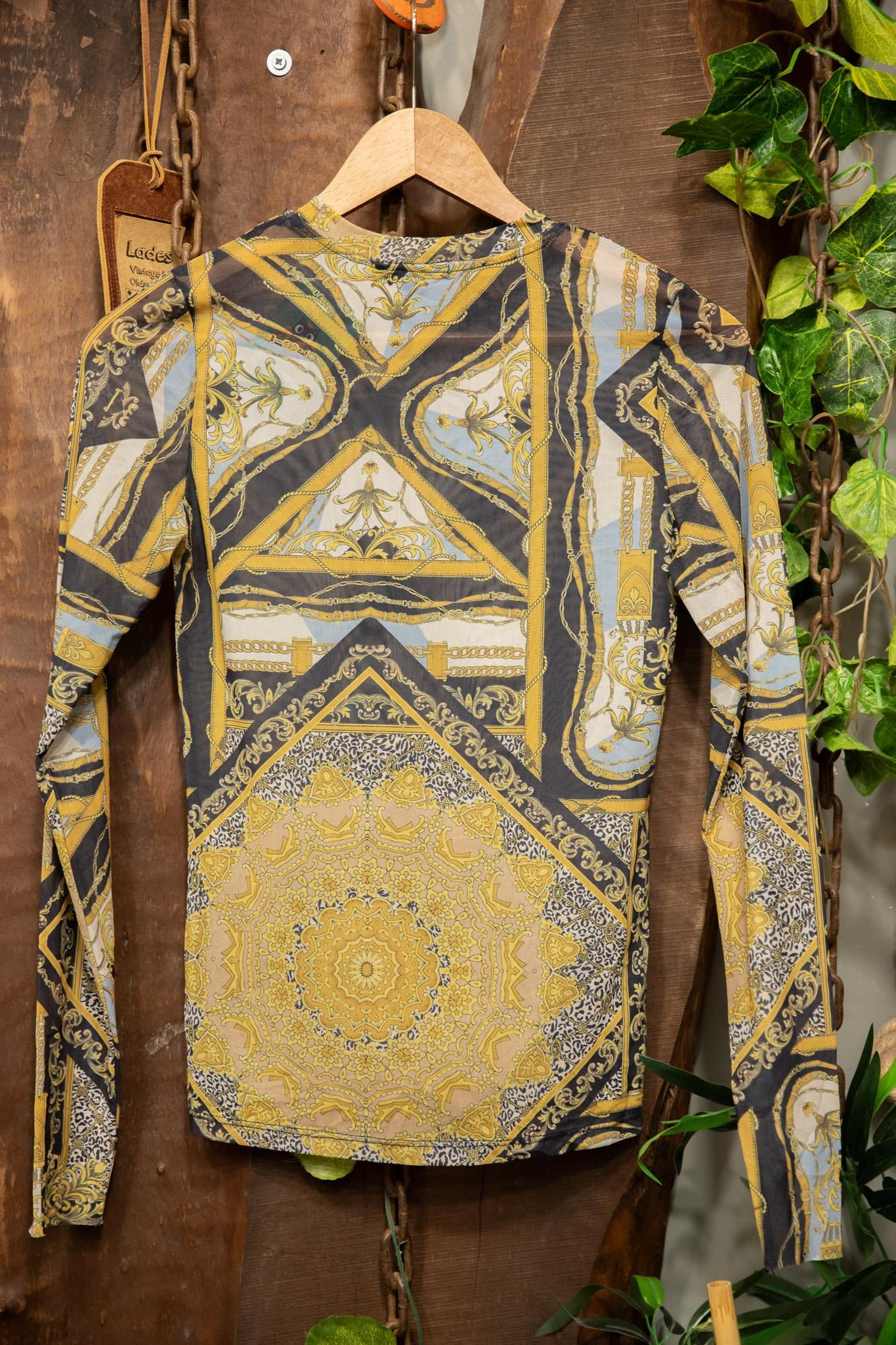 Y2K Leopard Transparan Top