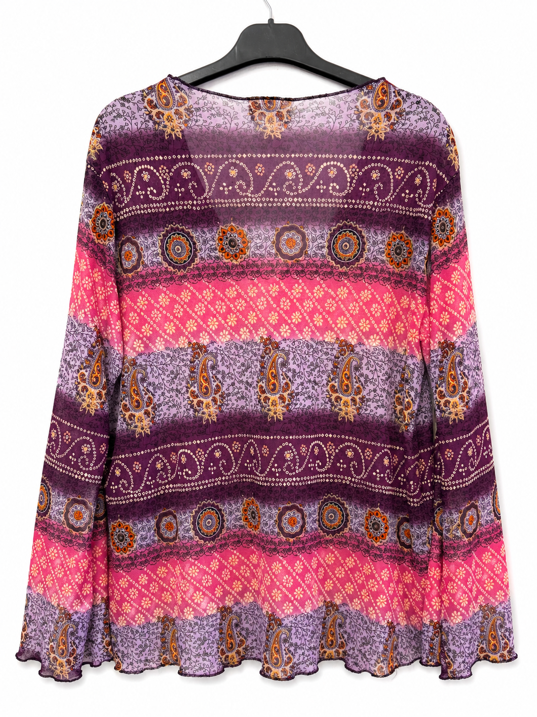 Y2K Rainbow Boho Bluz