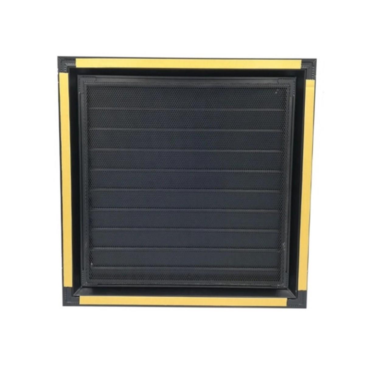 20 cm x 20 cm Alüminyum Hareketli Menfez Yüzeysel Banyo Wc Havalandırma Menfezi Antrasit