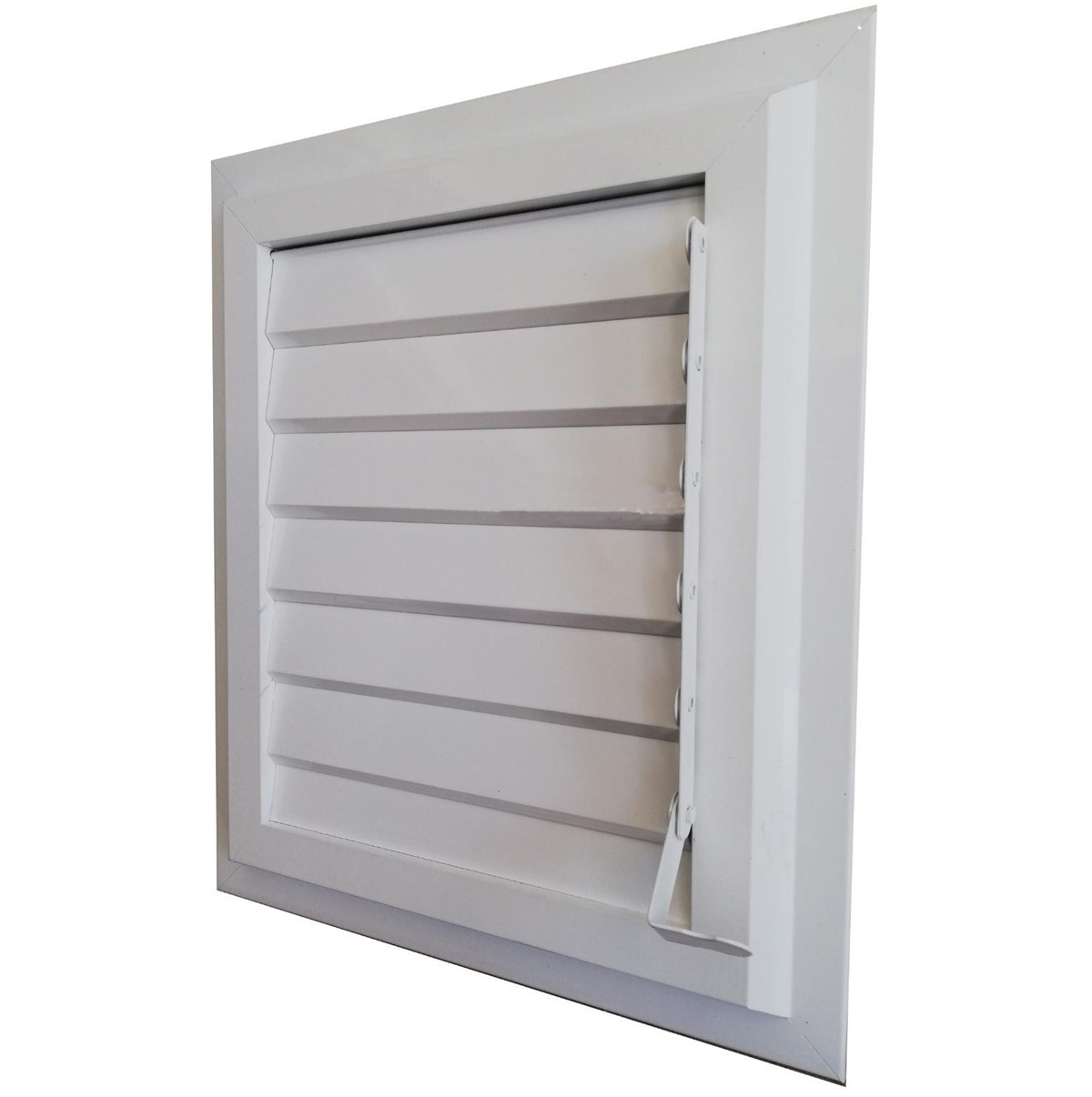 Alüminyum Hareketli Menfez Yüzeysel Banyo Wc Havalandırma Menfezi Beyaz 20 cm x 20 cm
