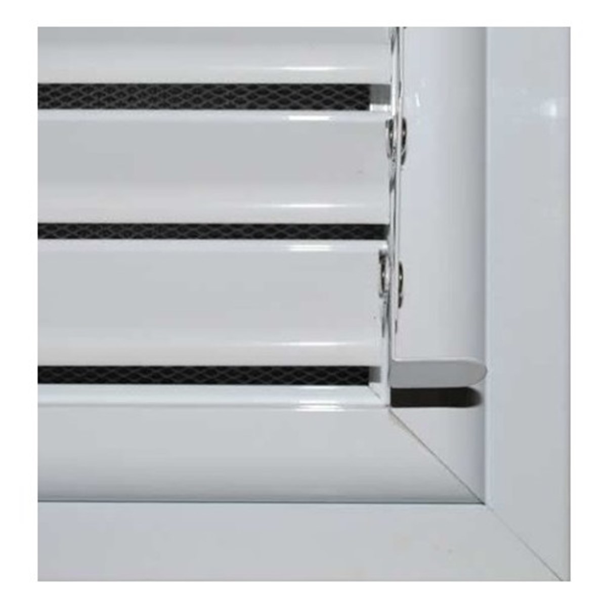 Alüminyum Hareketli Menfez Yüzeysel Banyo Wc Havalandırma Menfezi Beyaz 20 cm x 20 cm
