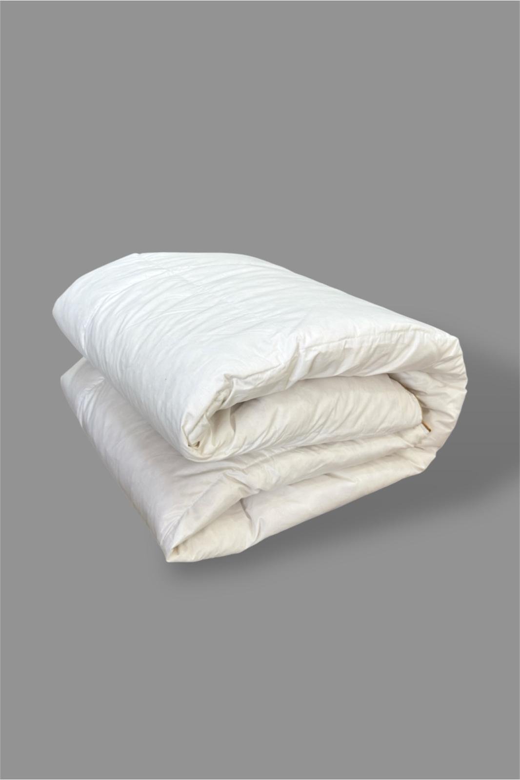 %100 KAZ TÜYÜ YORGAN SETİ TEK %20 GIDIK ÇİFT KİŞİLİK YORGAN 155X215 VE 1 ADET 50*70 KAZ TÜYÜ YASTIK