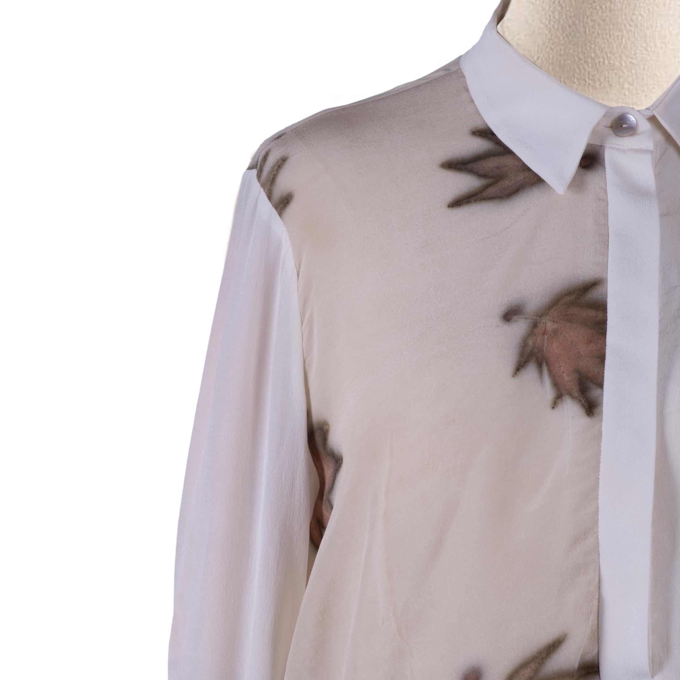 ASİMETRİK İPEK GÖMLEK