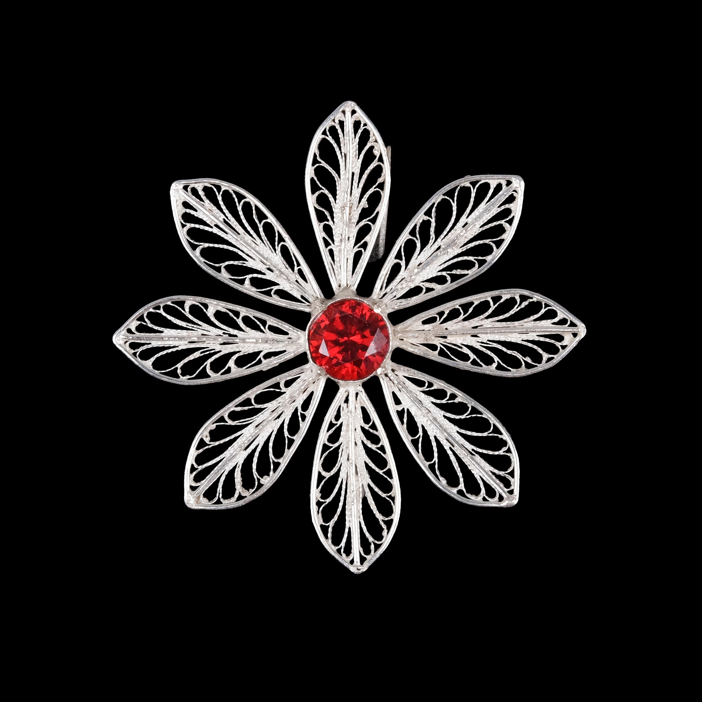 GÜMÜŞ IŞILTI BROŞ