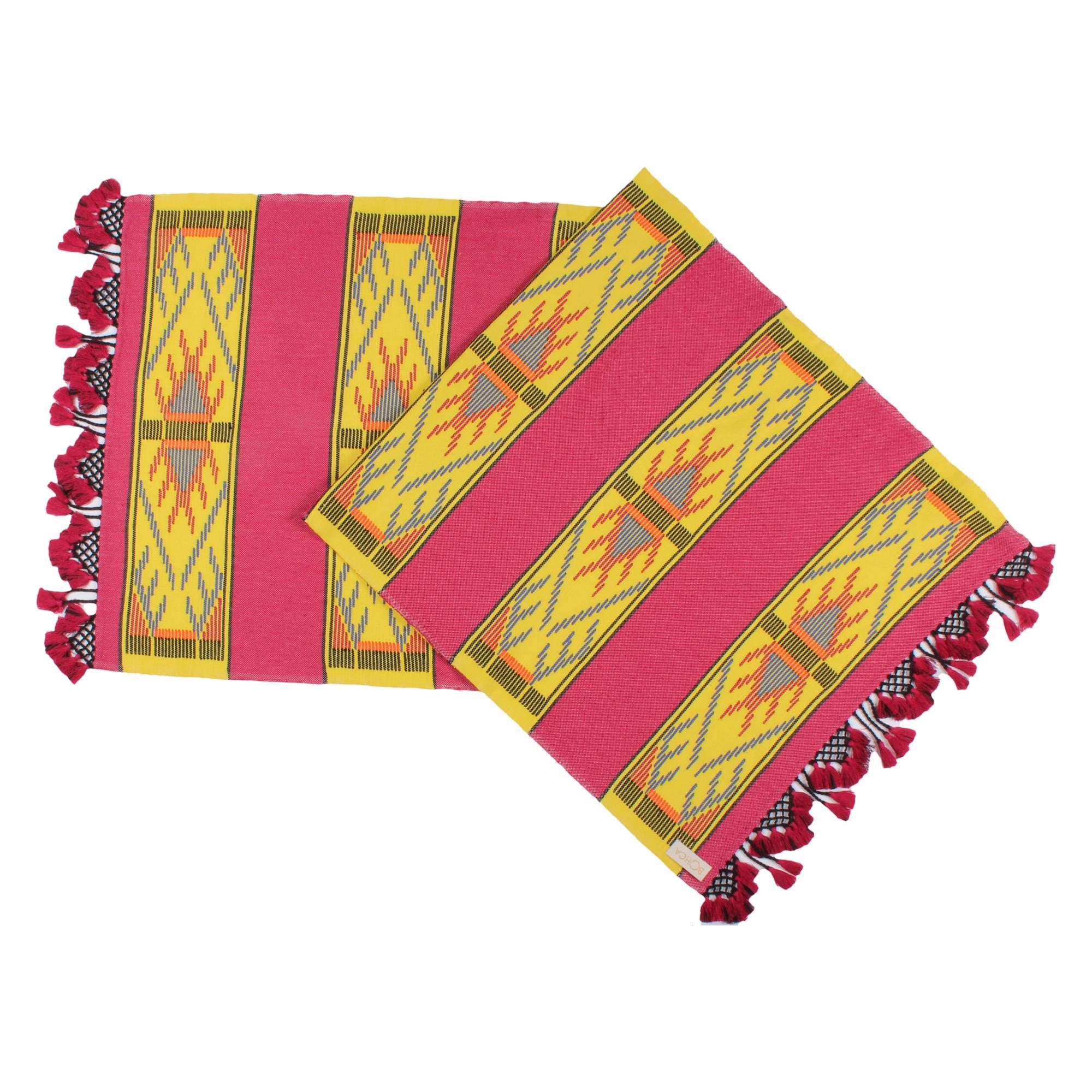 KIRKA DOKUMA BORDO PEŞKİR