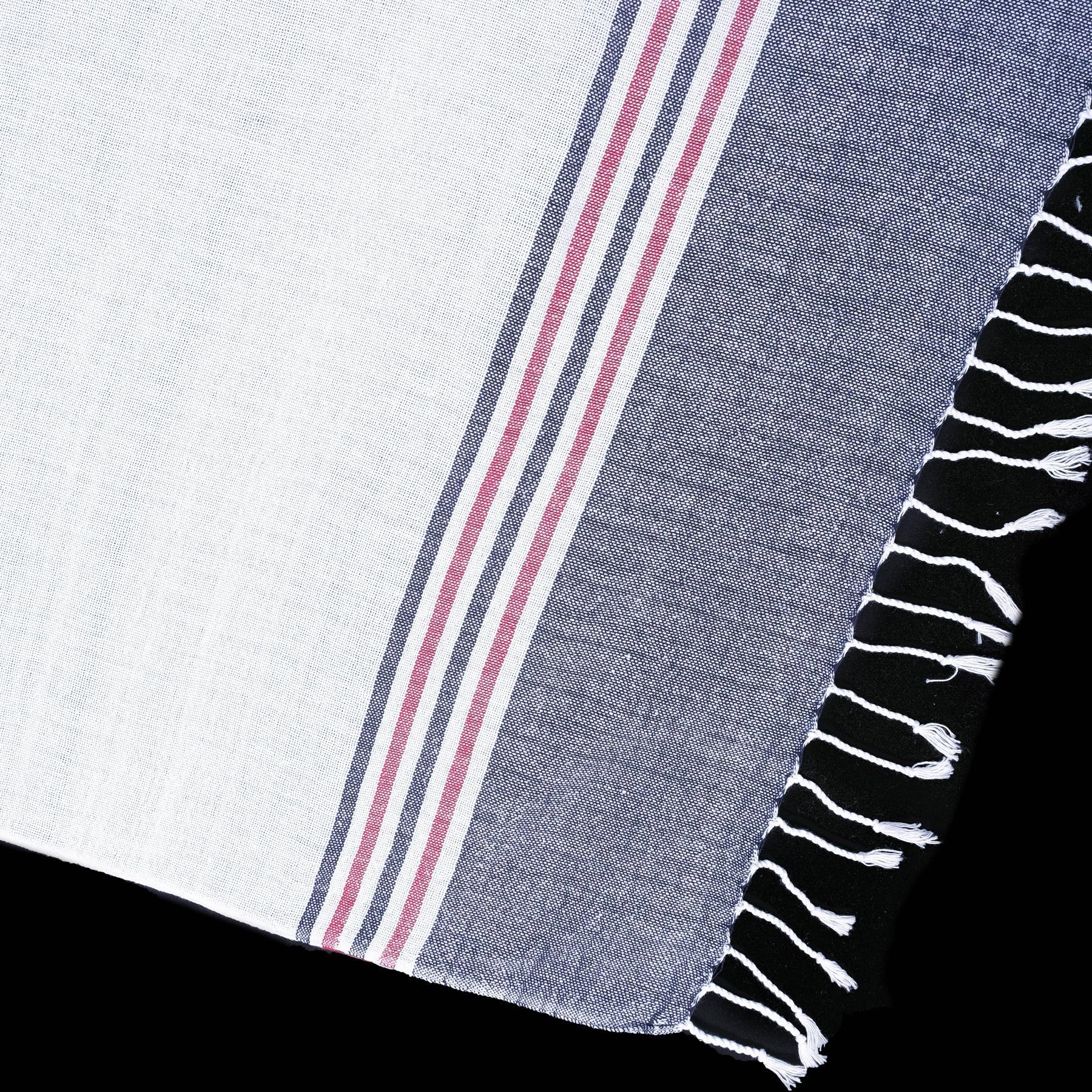 LACİVERT KIRMIZI ÇİZGİLİ  PEŞTAMAL