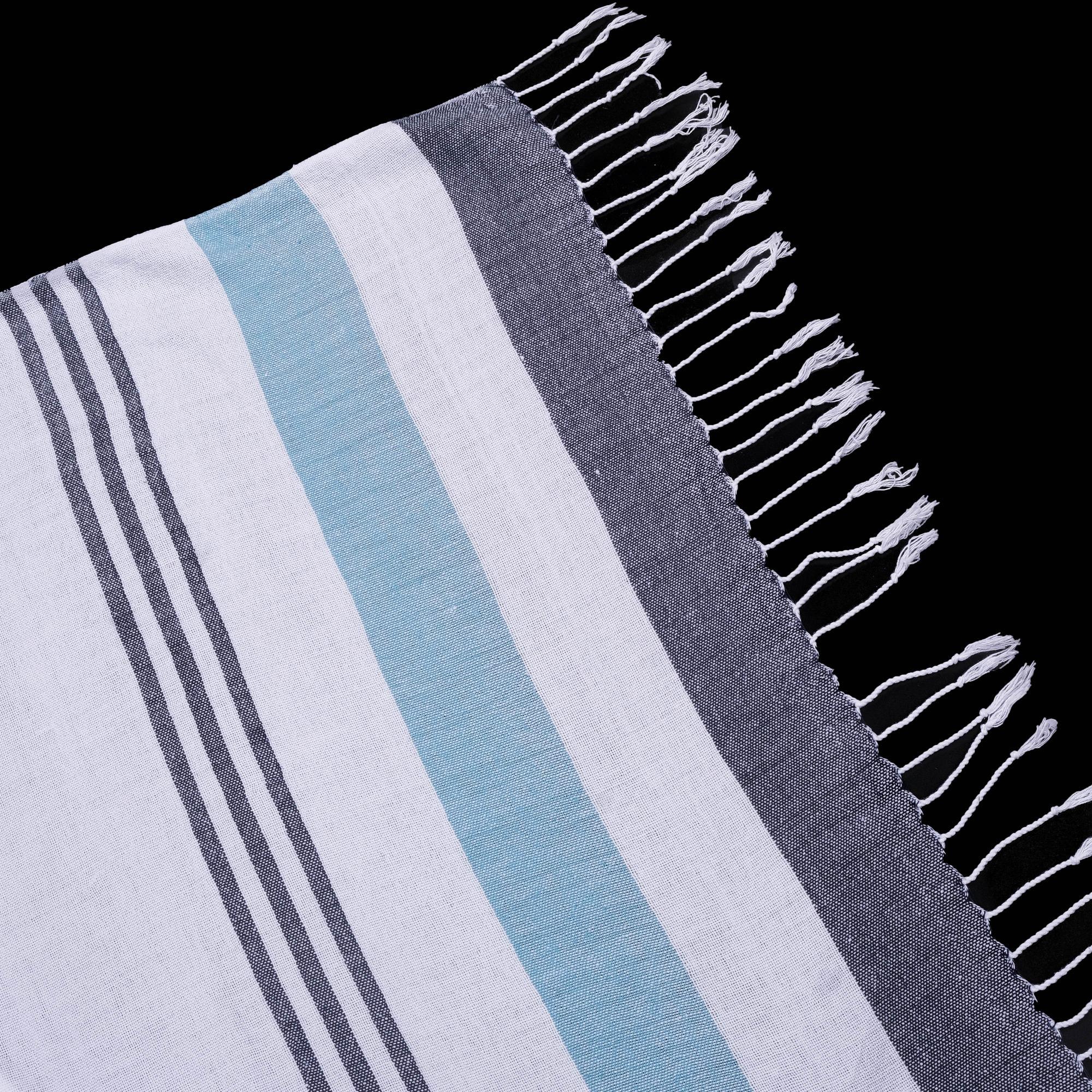 LACİVERT TURKUAZ ÇİZGİLİ  PEŞTAMAL