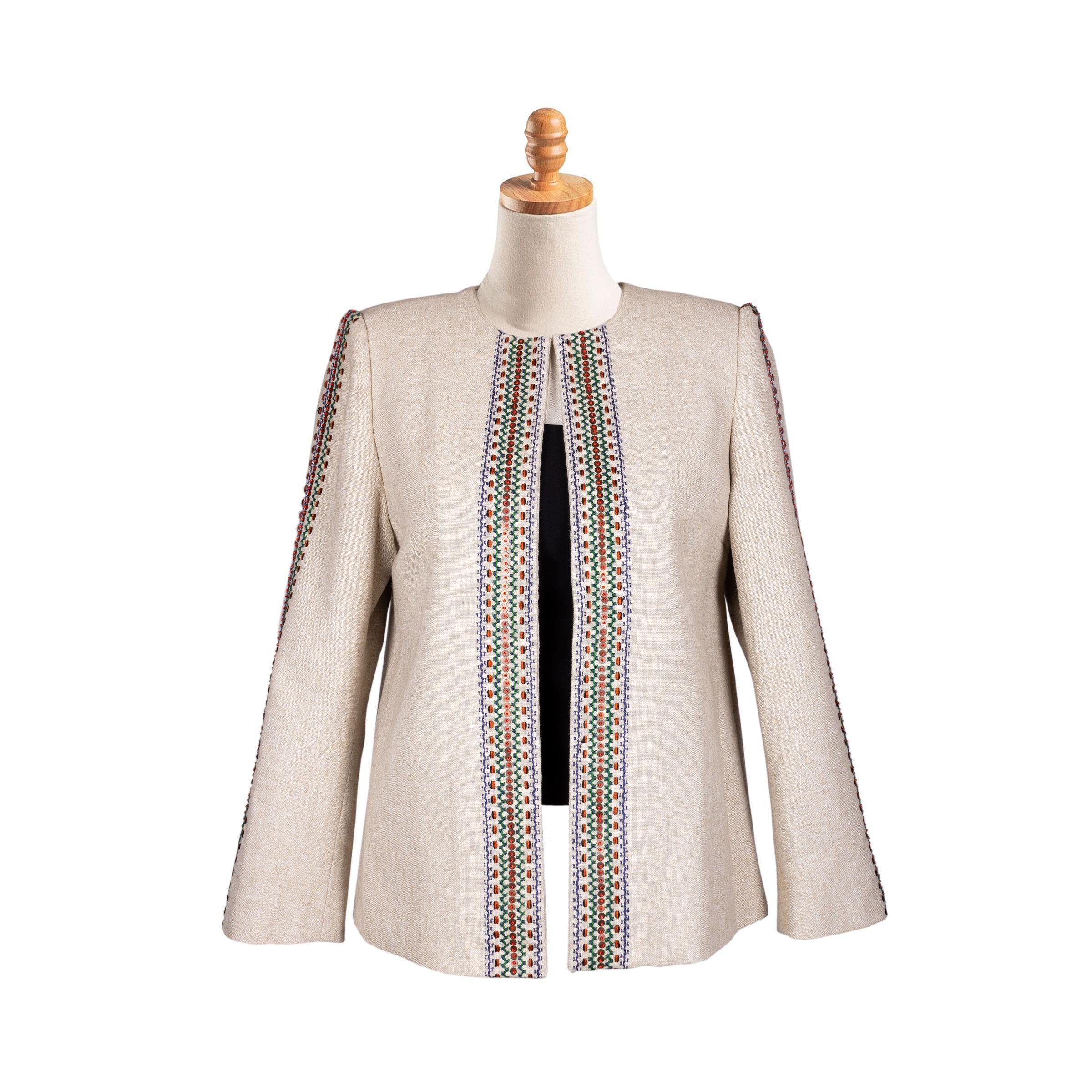 NAKIŞ İĞNELİ CEKET ÇANTA TAKIMI