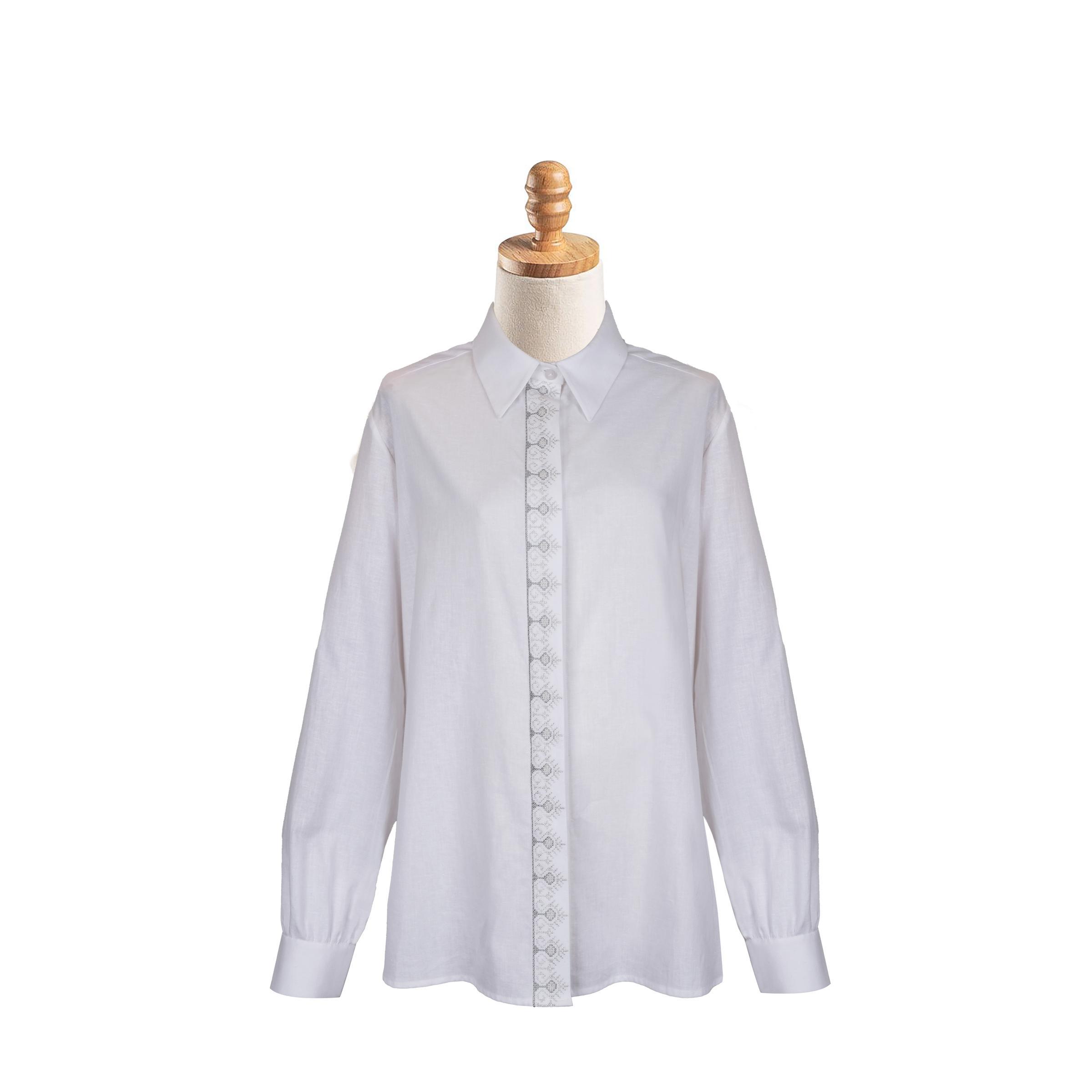 ÖNDEN PATLI NAKIŞLI GÖMLEK