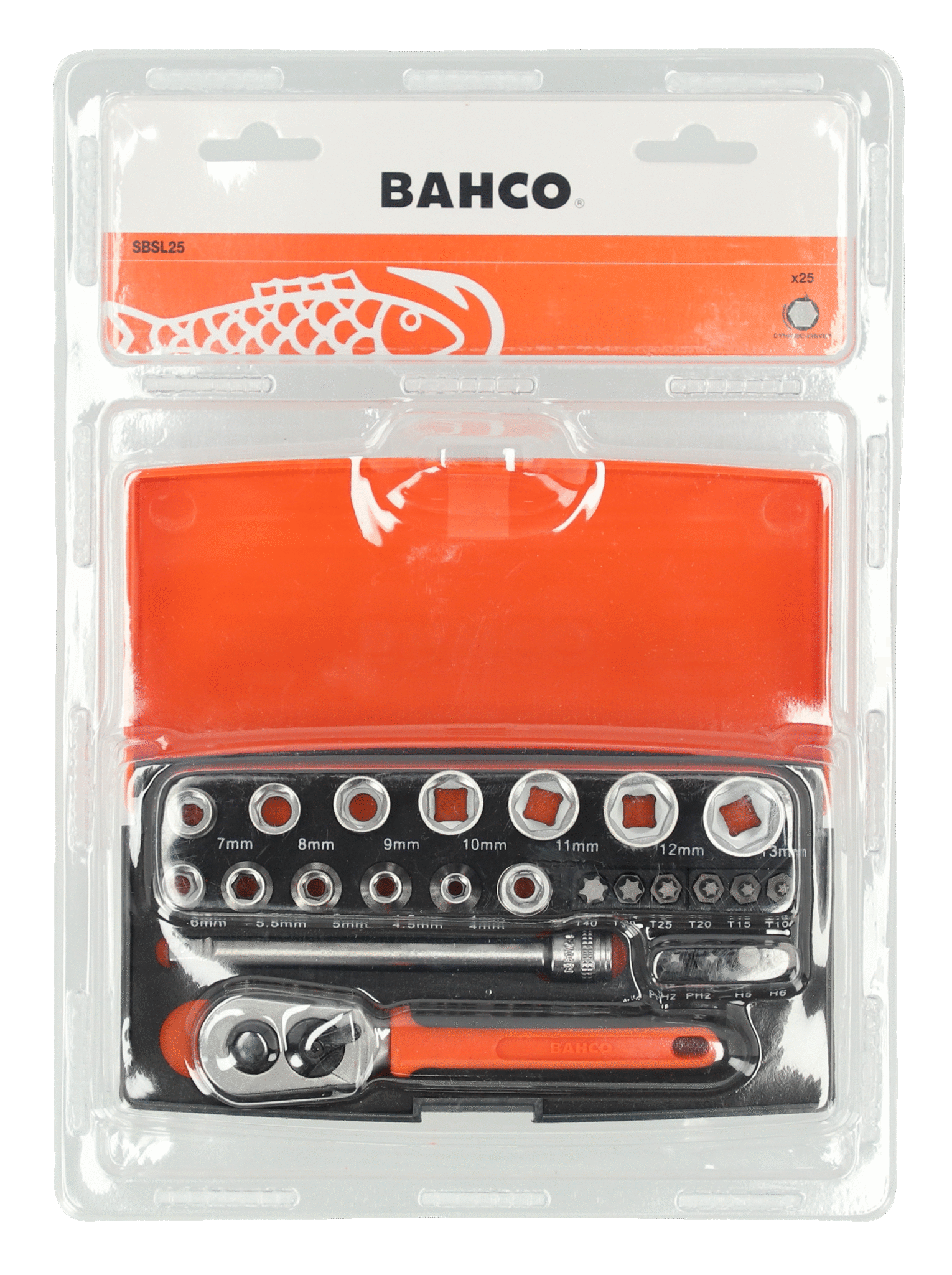 BAHCO Lokma takımı 1/4'',º 25 parça  SBSL25