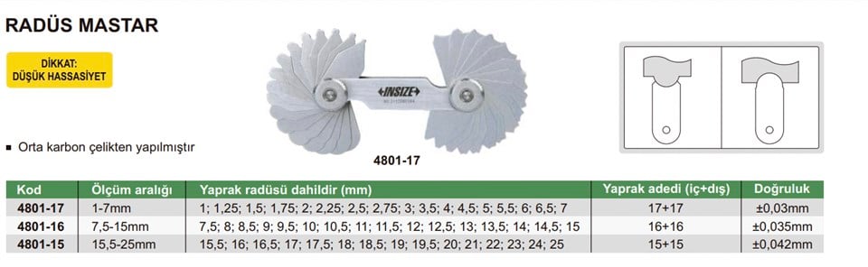 Insize 4801-15 Dijital Kumpas(Tek Çeneli)