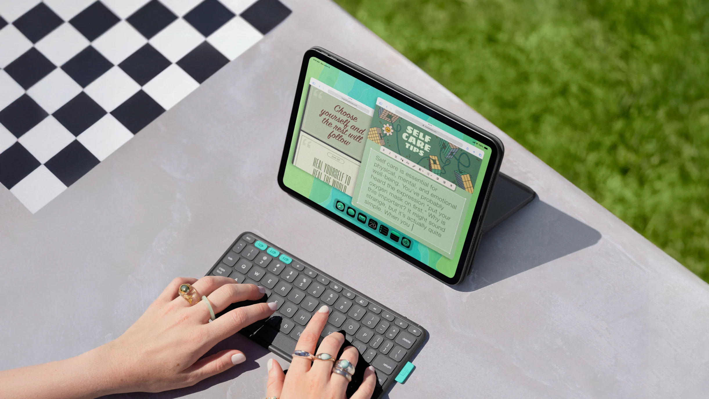 Logitech Flip Folio for 13inc iPad Pro (M4,M5) and 13inc iPad Air (M3,M4)