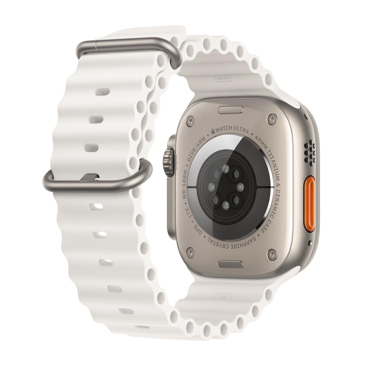 Apple Watch Ultra 2 GPS + Cellular 49mm Titanyum Kasa ve Beyaz Ocean Kordon - MREJ3TU/A
