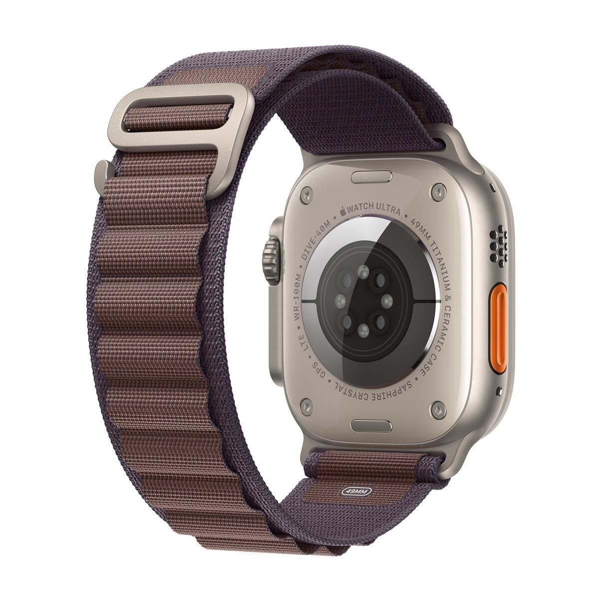Apple Watch Ultra 2 GPS + Cellular 49mm Titanyum Kasa ve İndigo Alpine Kordon (Küçük) - MRER3TU/A