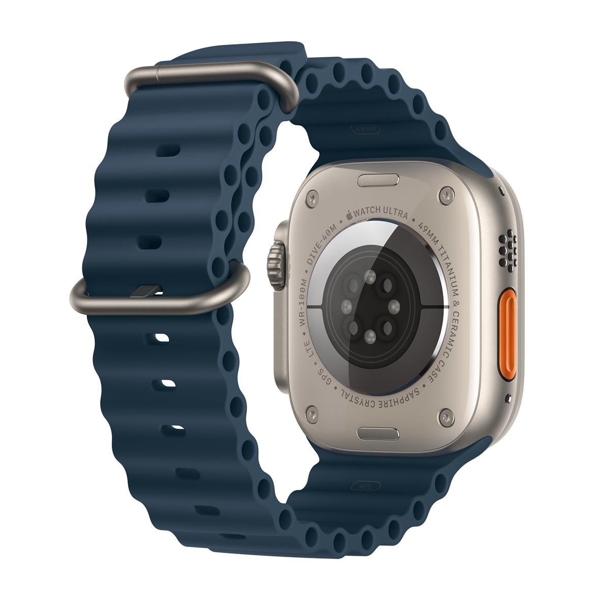 Apple Watch Ultra 2 GPS + Cellular 49mm Titanyum Kasa ve Mavi Ocean Kordon - MREG3TU/A