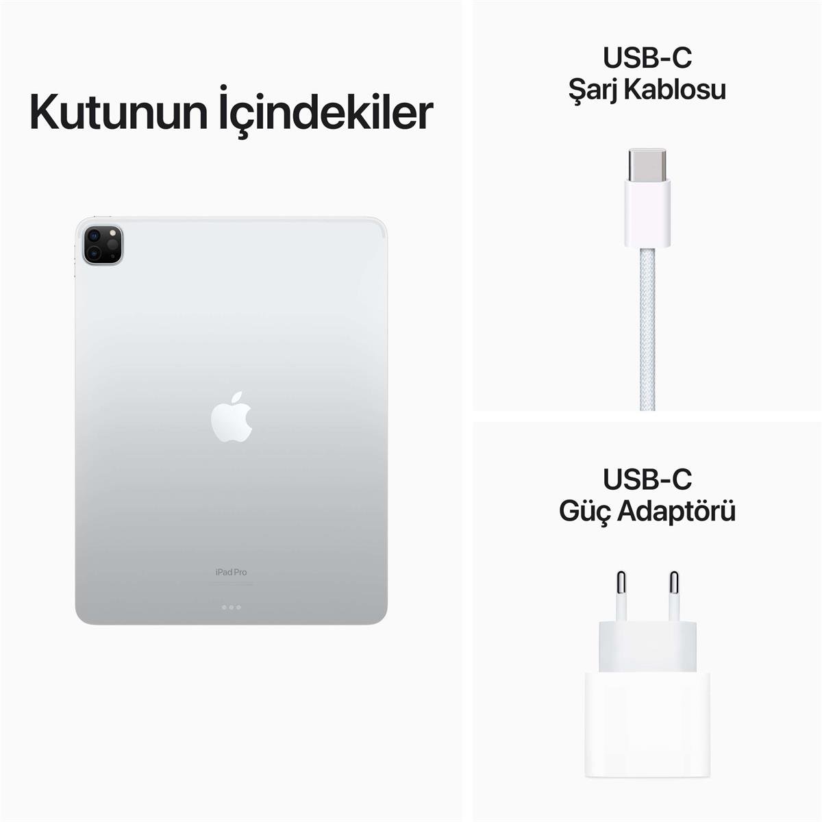 iPad Pro 12.9'' ( 6.nesil ) Wi-Fi 128GB Gümüş MNXQ3TU/A