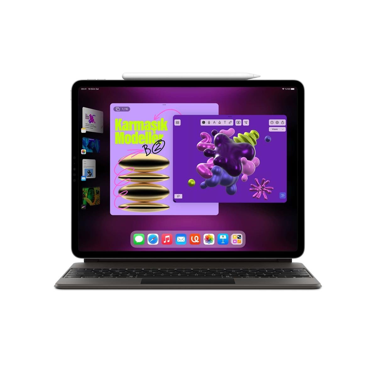 iPad Pro 12.9'' ( 6.nesil ) Wi-Fi 128GB Gümüş MNXQ3TU/A