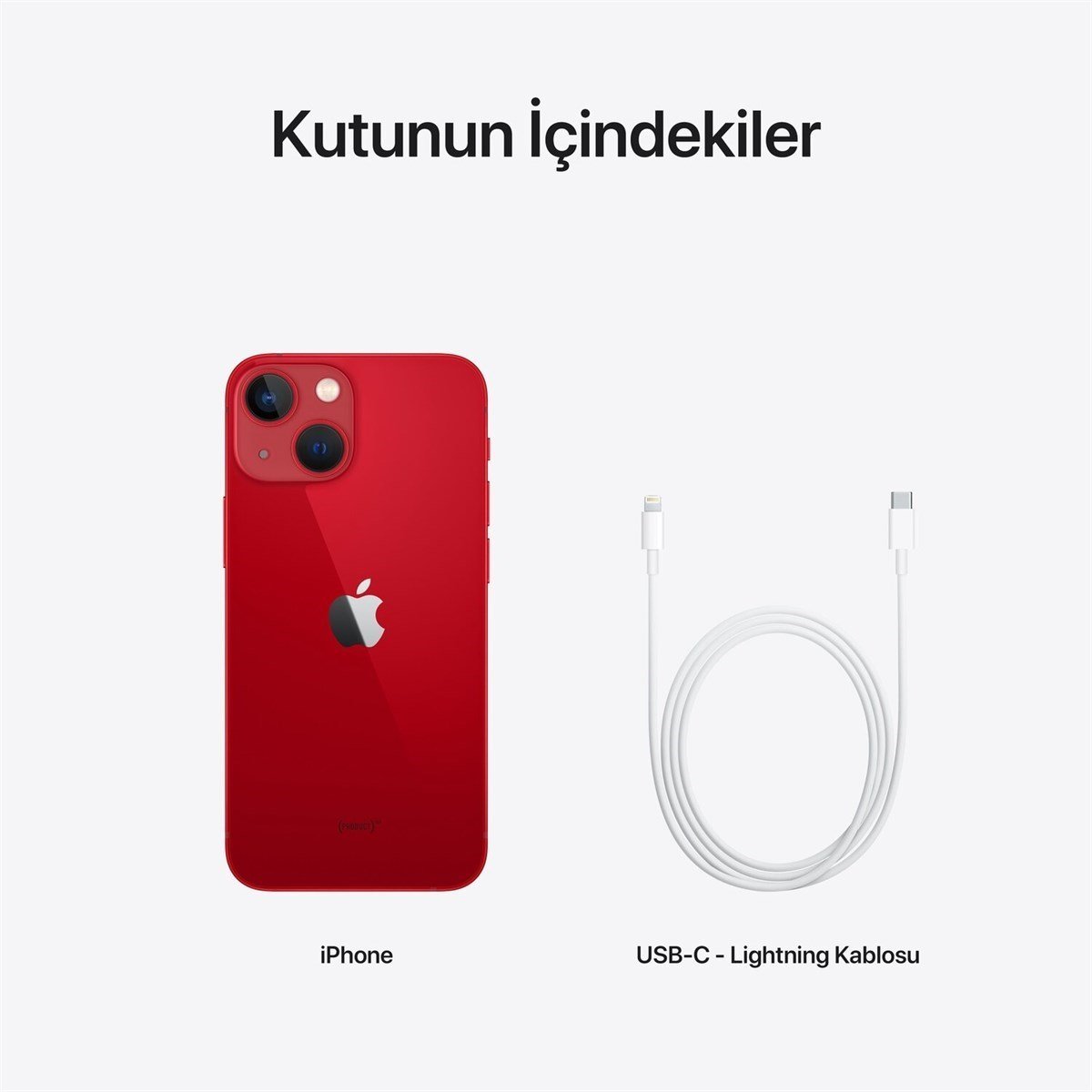 iPhone 13 Mini Kırmızı 128GB MLK33TU/A