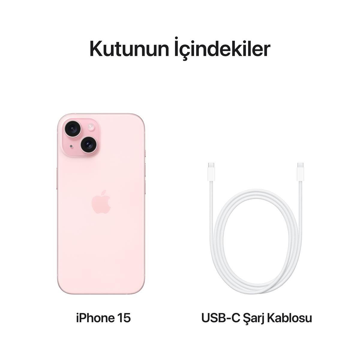 iPhone 15 128GB Pembe MTP13TU/A