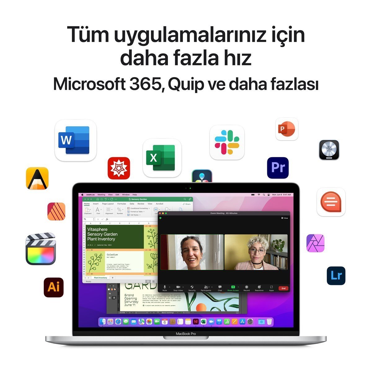 MacBook Pro 13” 8-Core CPU 10-Core GPU Apple M2 16GB 512GB SSD S.Grey Z16R000QD (MNEJ3TU/A Konfigürasyon)