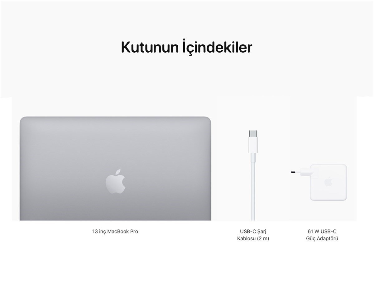 MacBook Pro 13” 8-Core CPU 8-Core GPU Apple M1 8GB 256GB SSD S.Grey MYD82TU/A