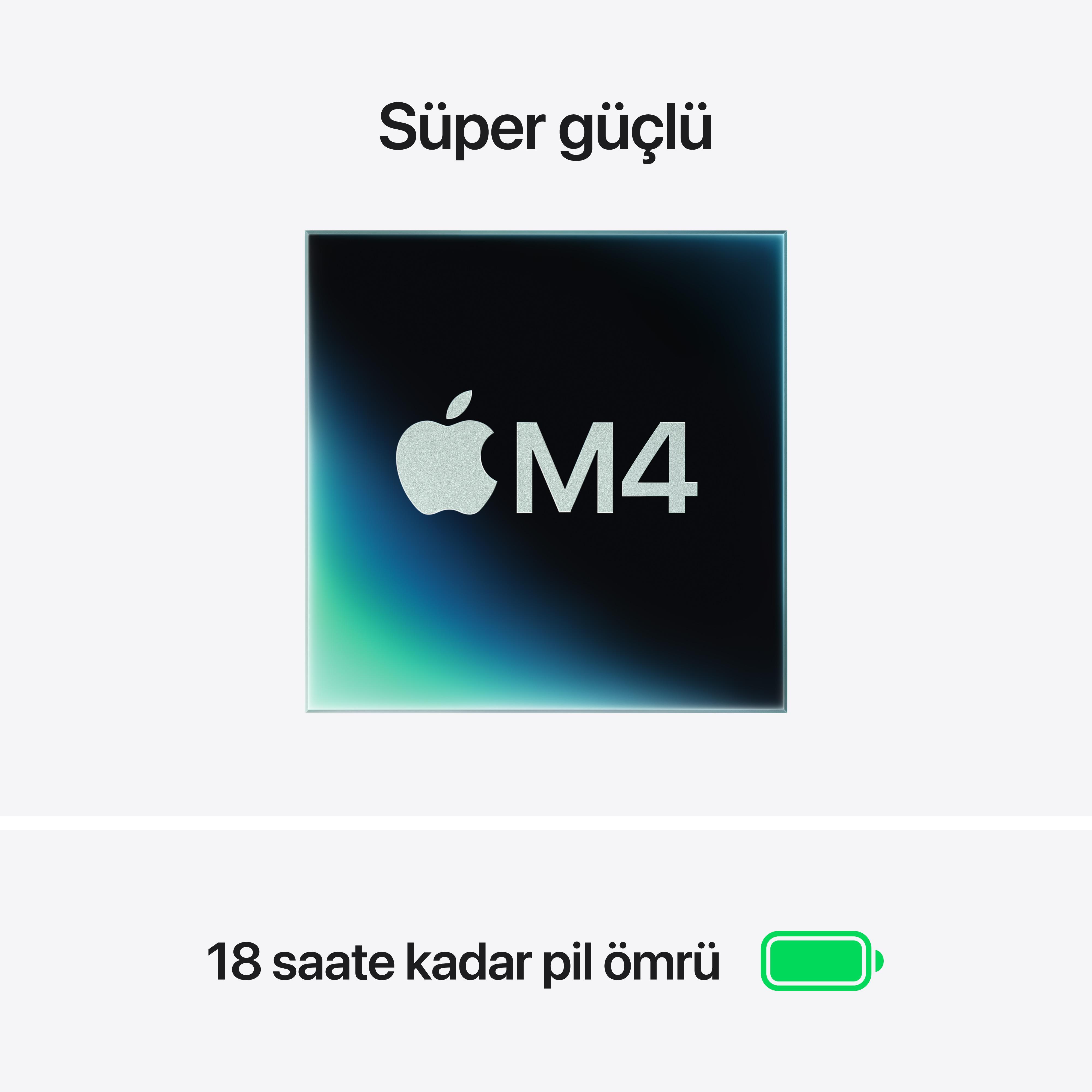 MacBook Air 13'' 10-Core CPU 8-Core GPU Apple M4 / 16GB / 256GB SSD / Gök Mavisi MC6T4TU/A